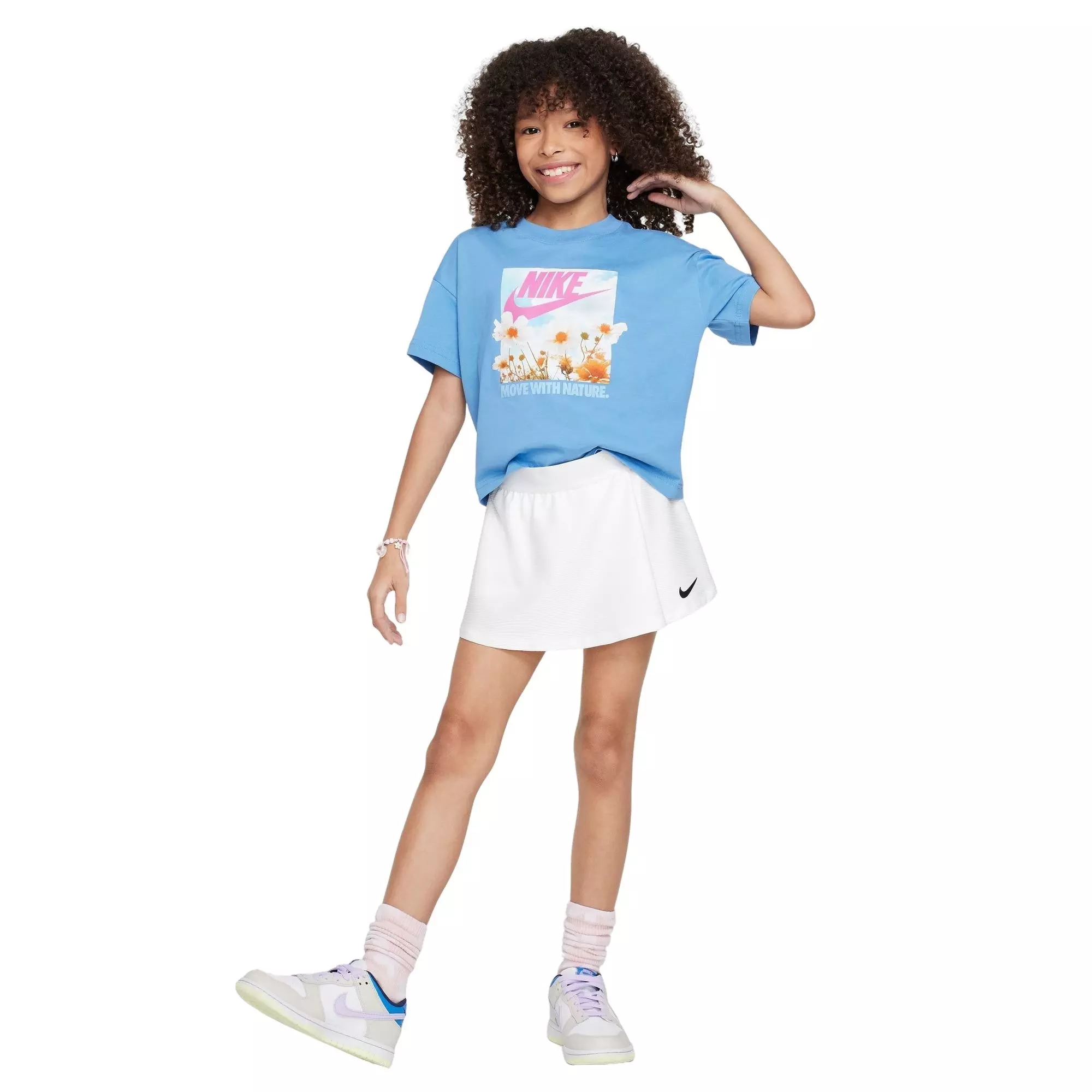 Nike Big Girls' Sportswear Photo Tee - BLUE