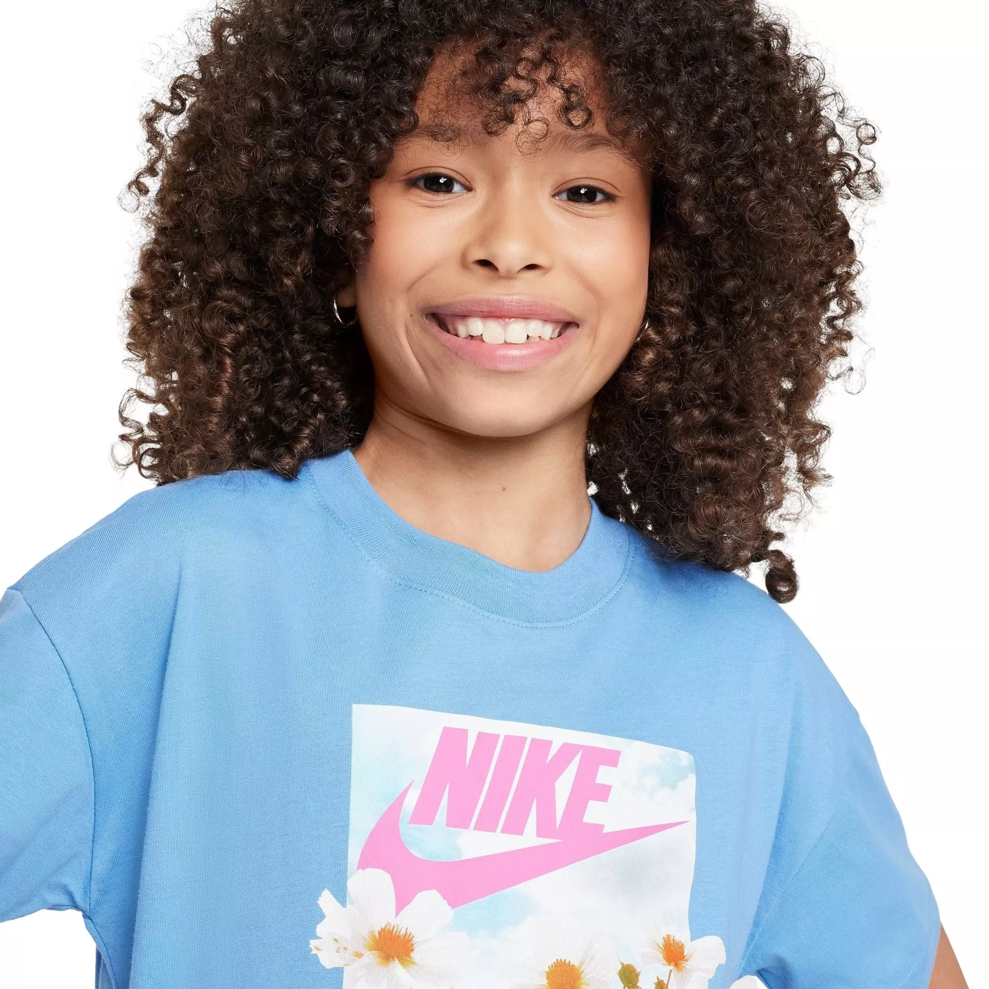 Nike Big Girls' Sportswear Photo Tee - BLUE