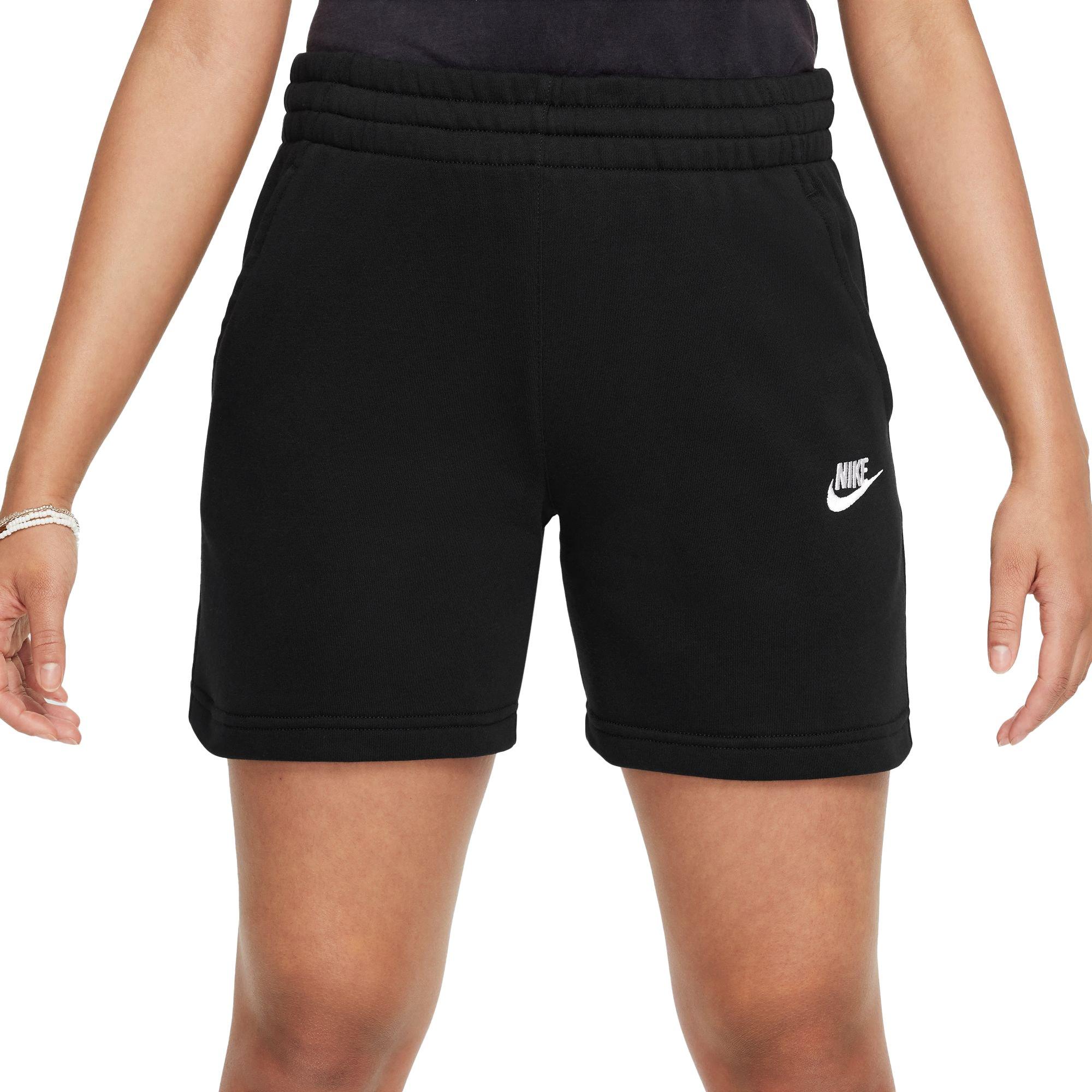 Nike Big Girls' Club Fleece French Terry Shorts | Hibbett