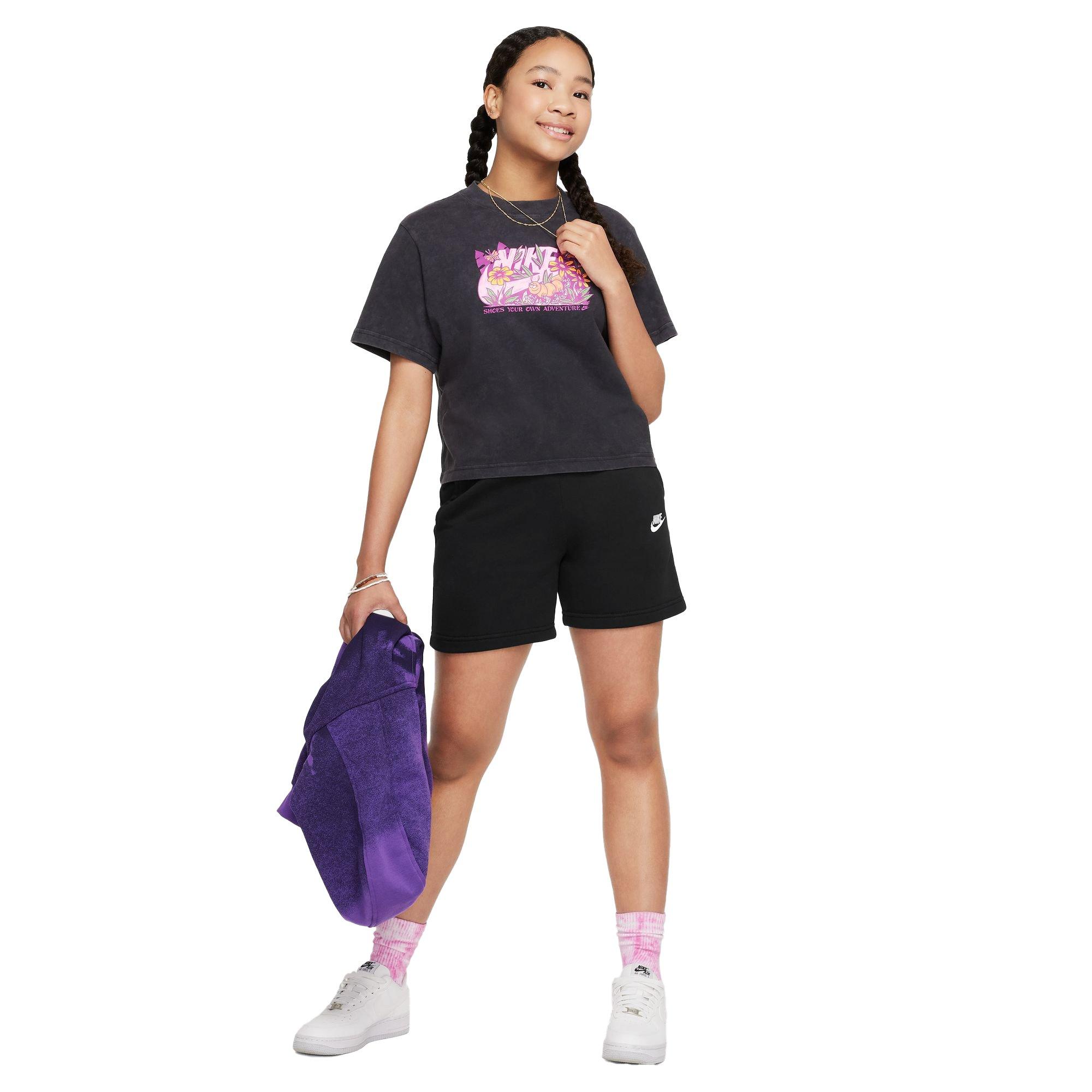 Nike Sportswear Club Fleece French Terry Big Girls' Shorts