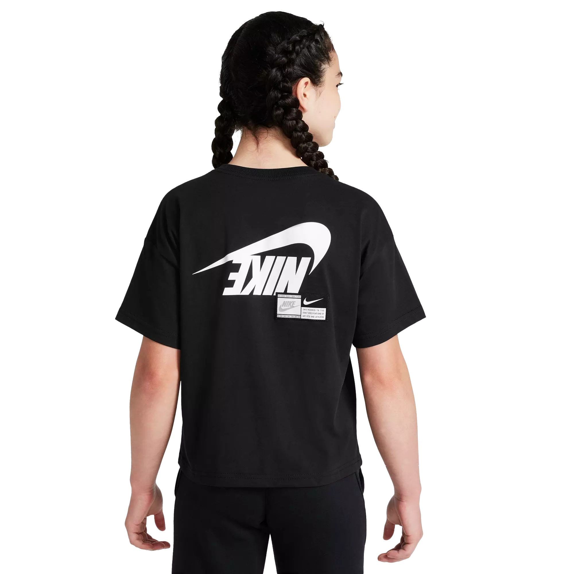 Nike Big Girls' Sportswear Tee - BLACK