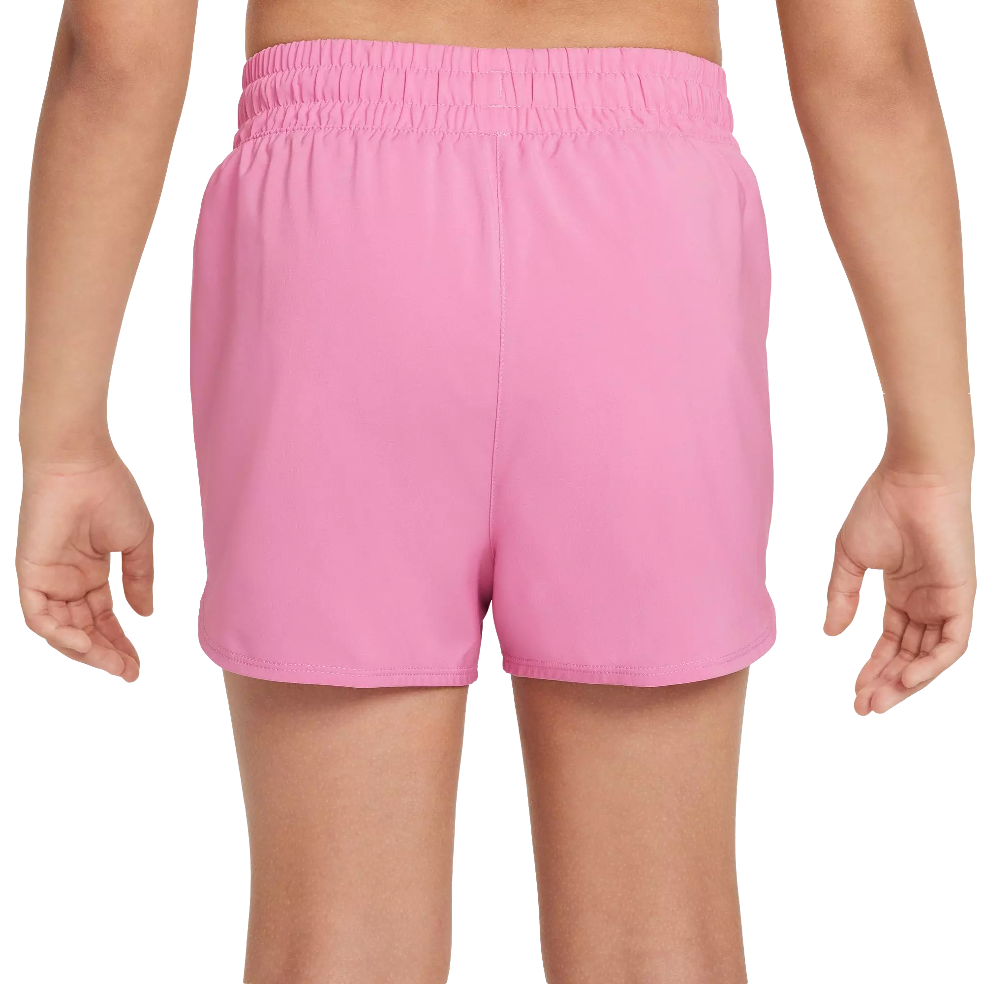 Nike Big Girls' One Dri-FIT High-Waisted Woven Training Shorts - PINK