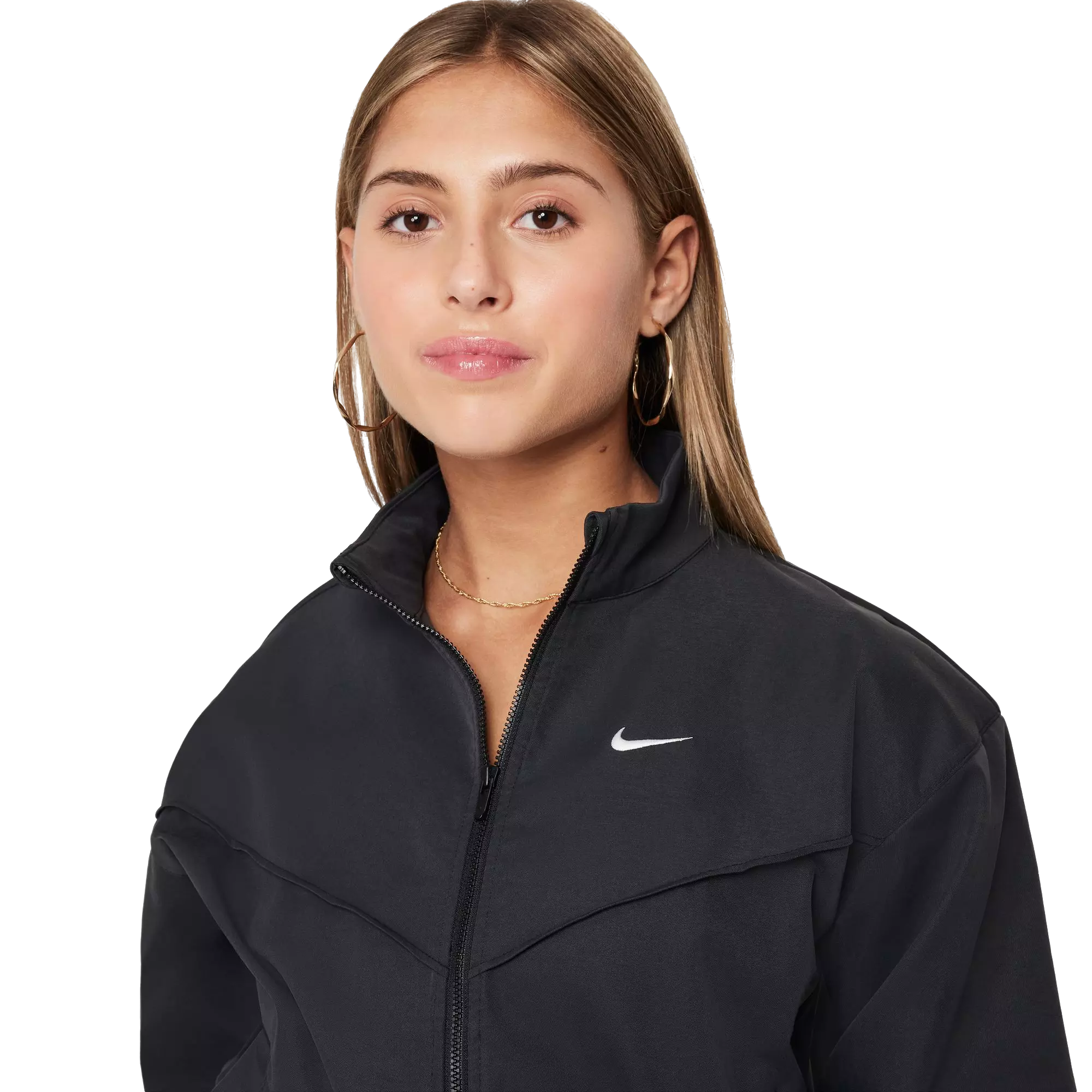 Nike Big Girls' Oversized Lightweight Jacket - BLACK