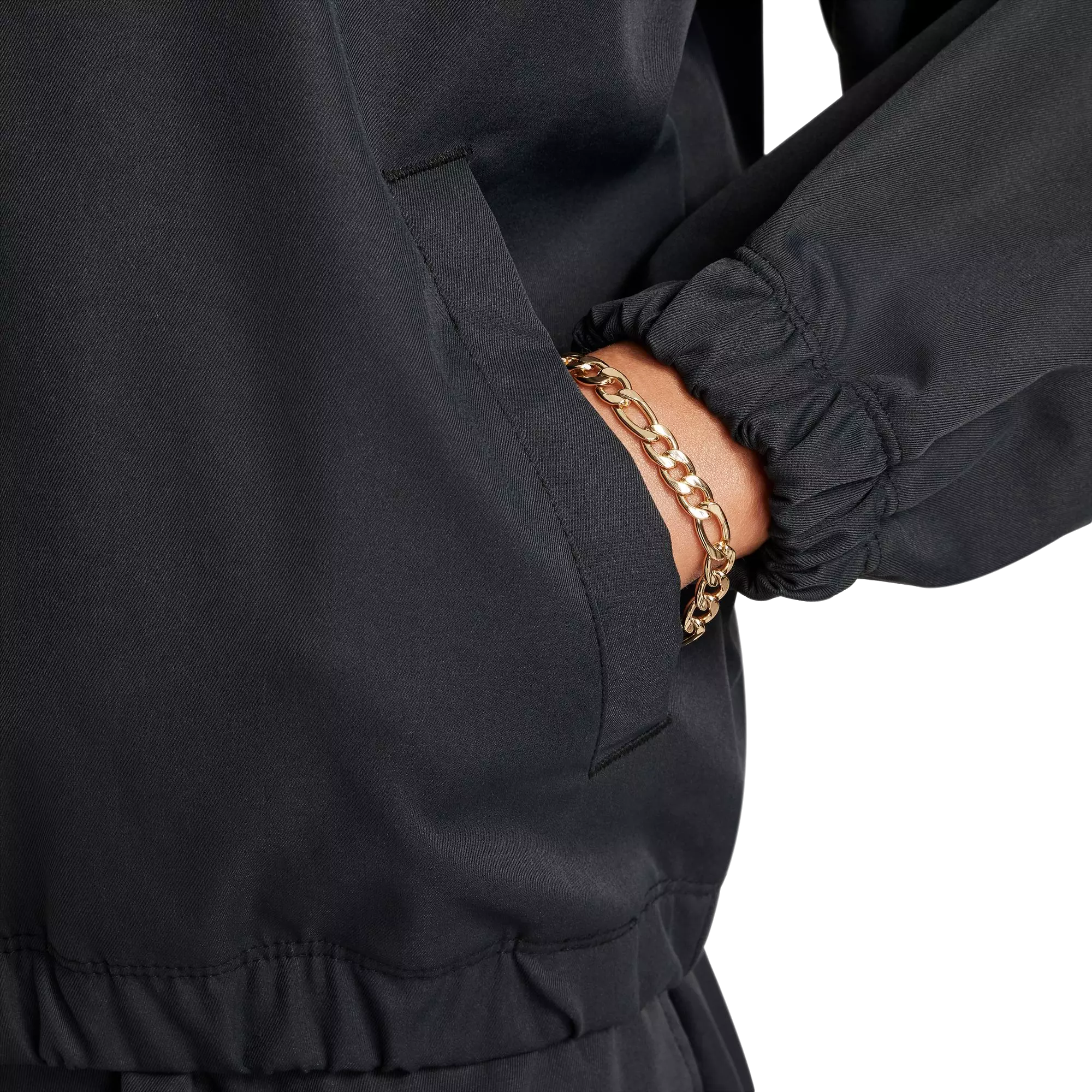 Nike Big Girls' Oversized Lightweight Jacket - BLACK