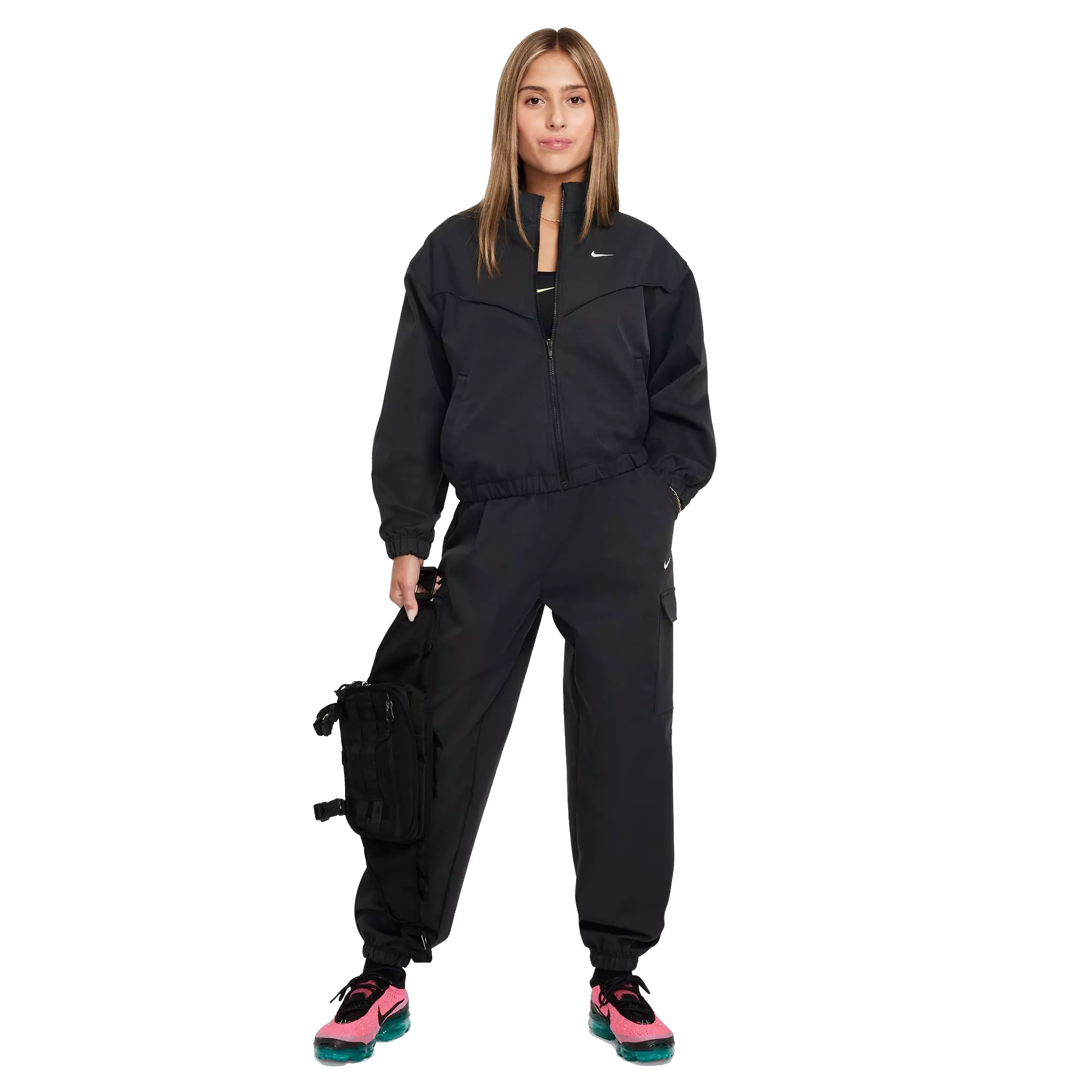 Nike Big Girls' Oversized Lightweight Jacket - BLACK