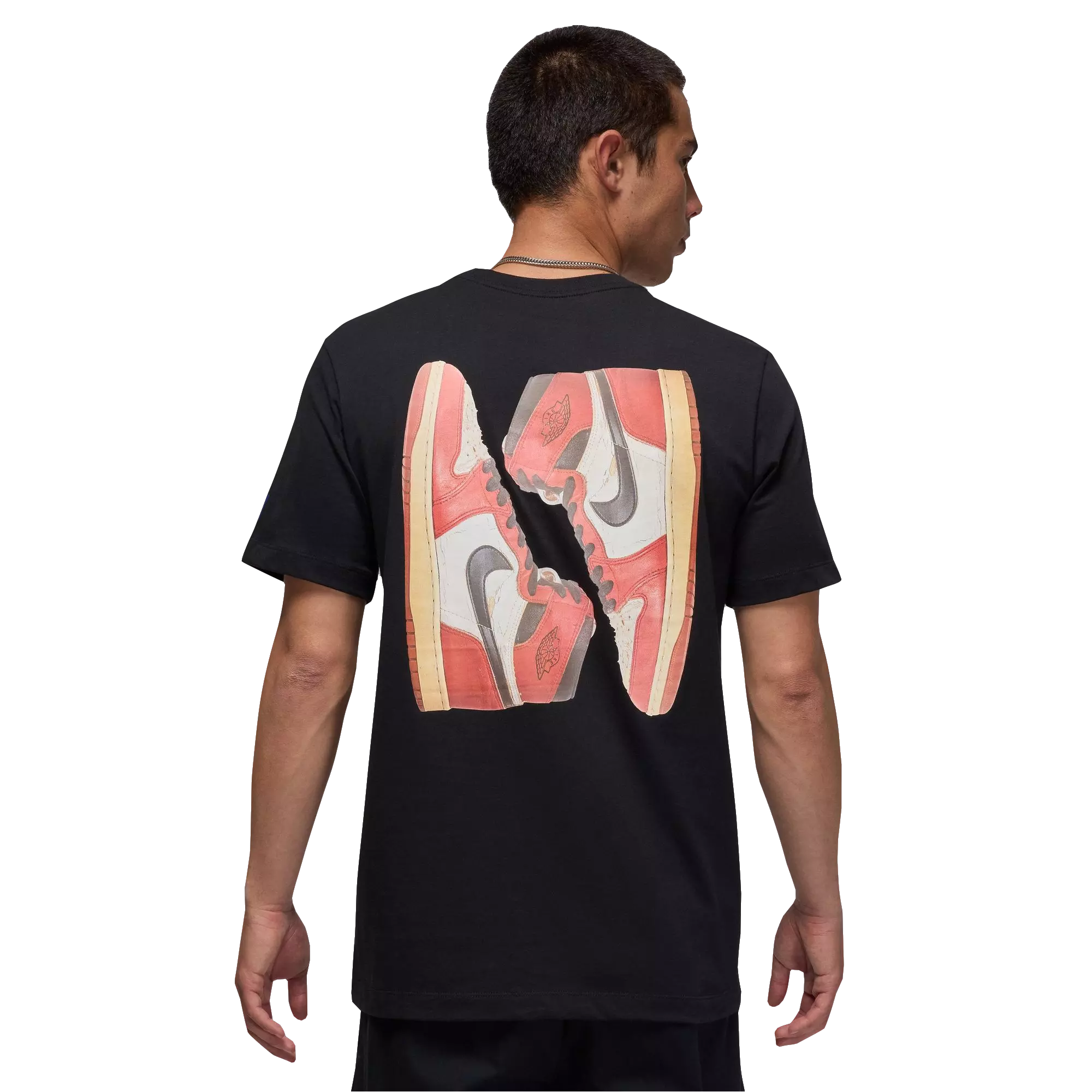 Jordan Men's Flight Essentials AJ1 Tee-Black - BLACK