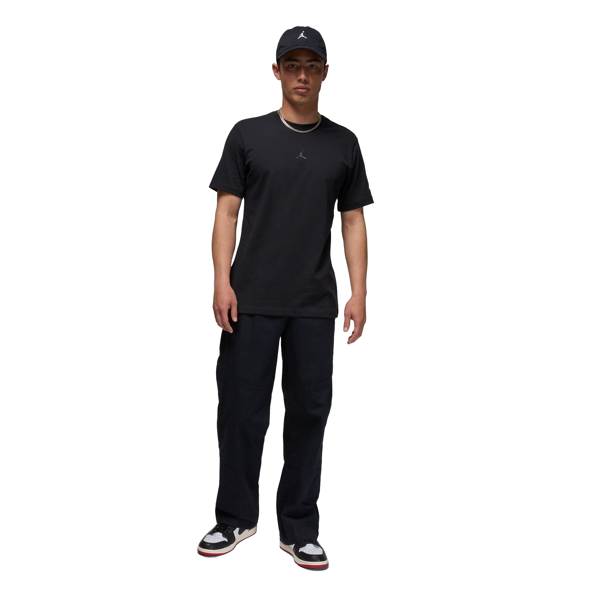 Jordan Men's Flight Essentials AJ1 Tee-Black - BLACK Thumbnail View 5