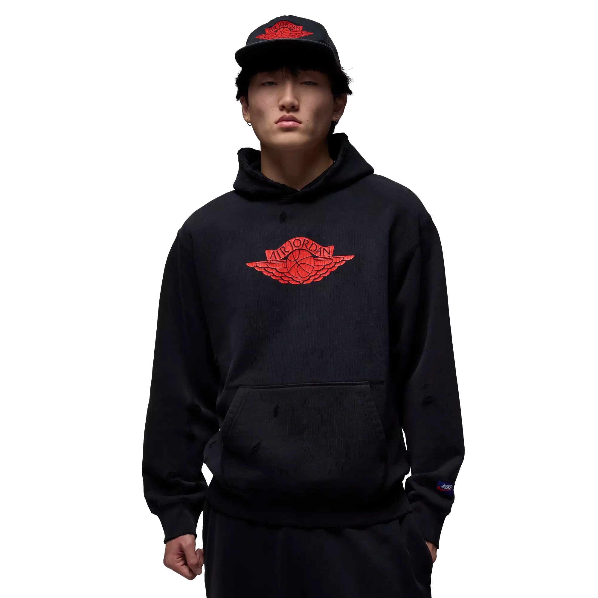 Jordan Men's Rare Air Fleece Pullover Hoodie - BLACK