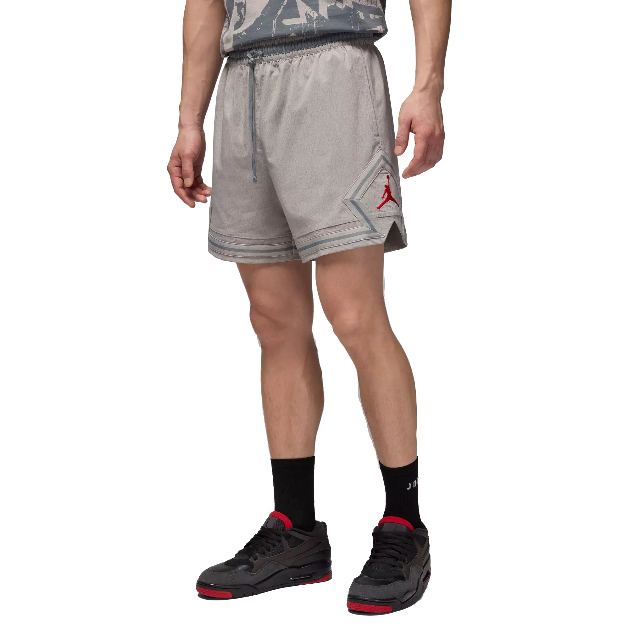 Jordan Men's Woven Diamond Shorts - GREY
