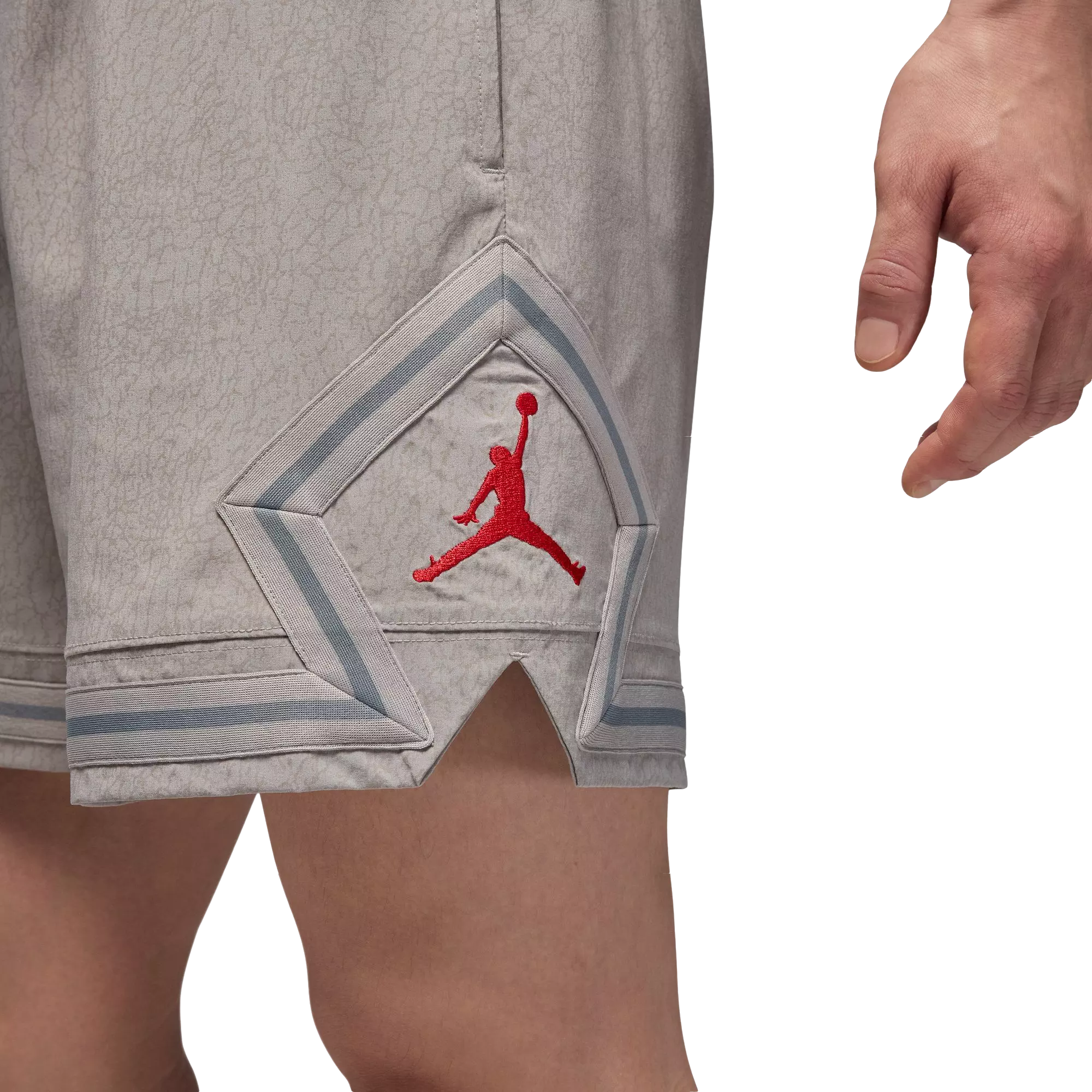 Jordan Men's Woven Diamond Shorts - GREY