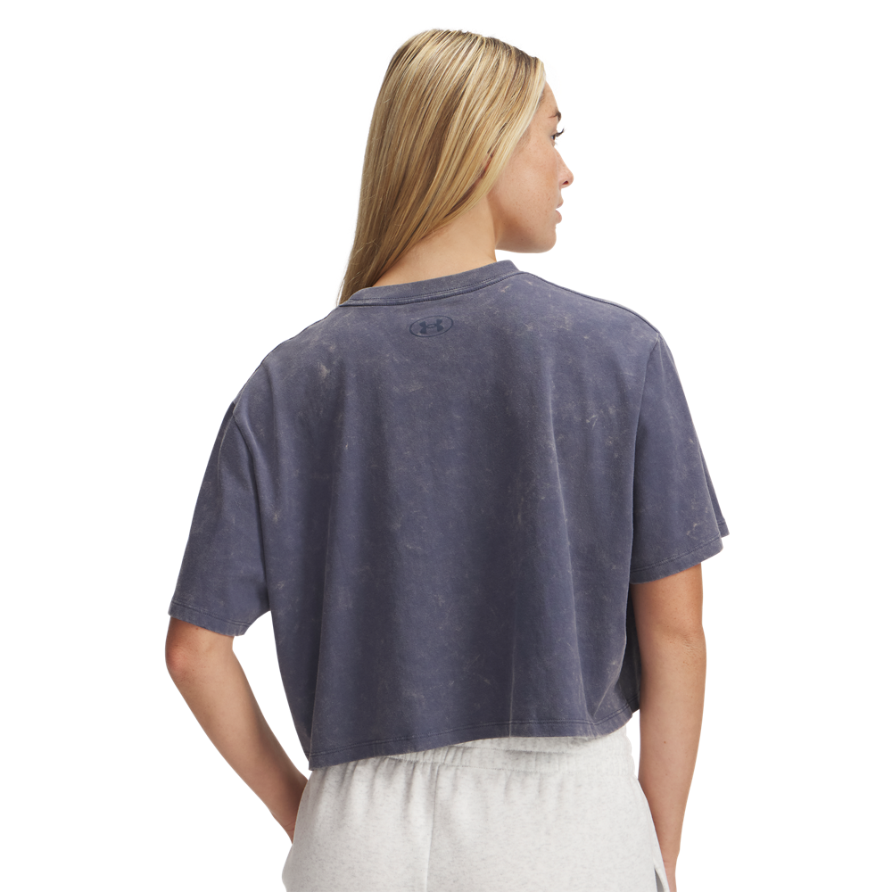 Under Armour Women's Rival Wash Tee - GREY Thumbnail View 2
