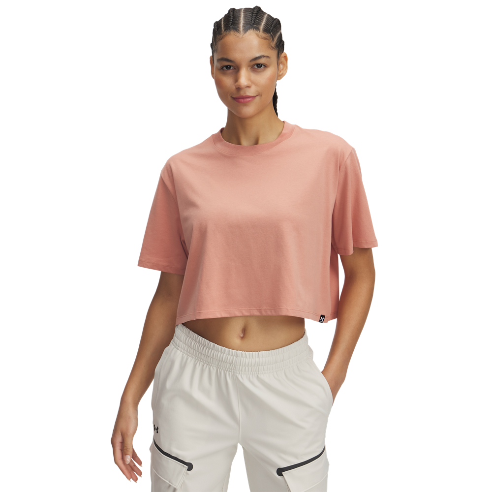 Under Armour Women's Rival Core Tee - PINK Thumbnail View 1