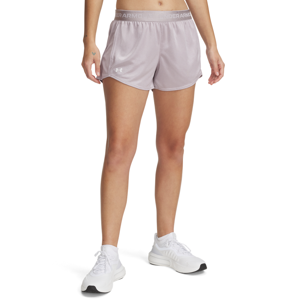 Under Armour Women's Tech Play Up Shine Shorts - GREY Thumbnail View 1