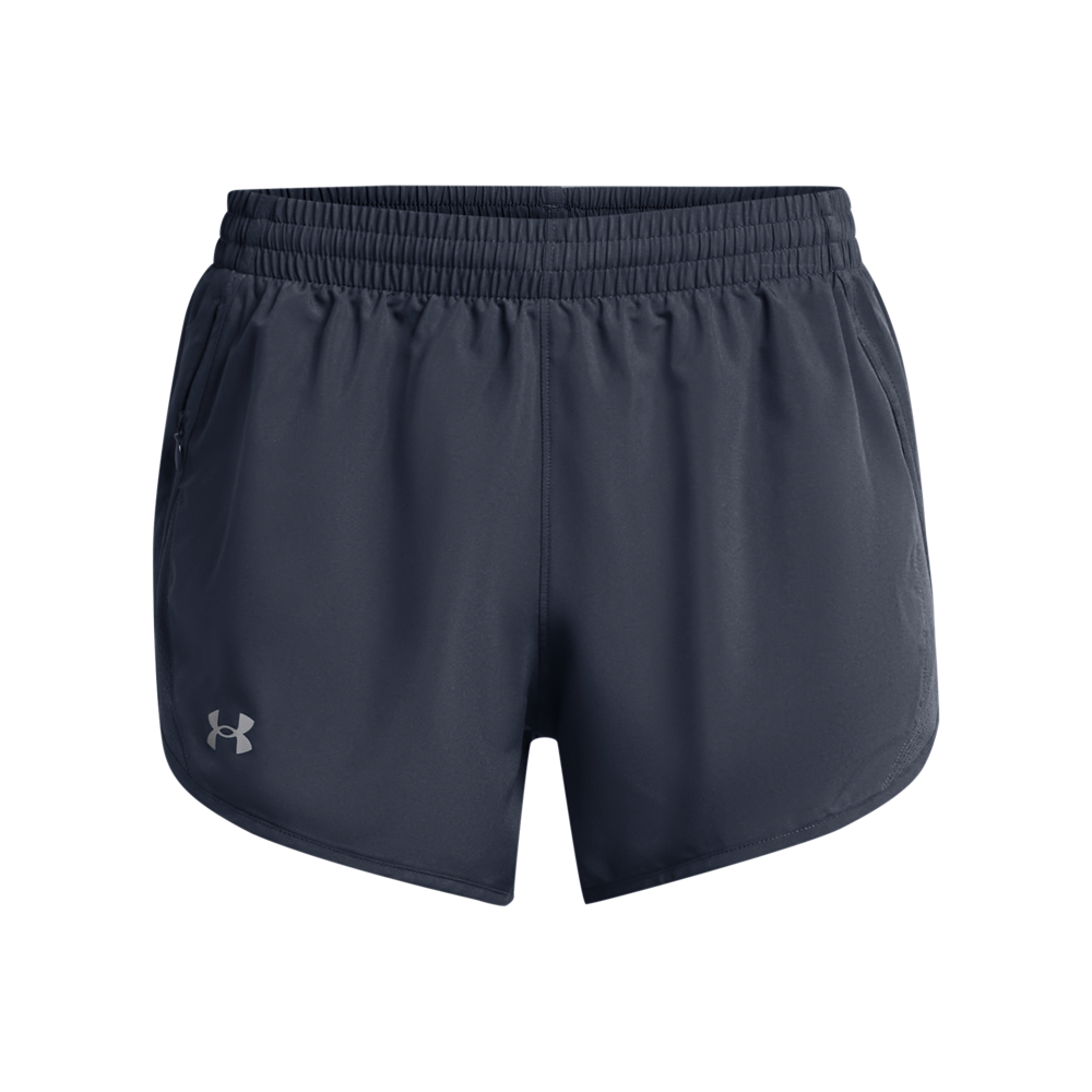 Under Armour Women's Fly-By 3" Shorts - GREY Thumbnail View 5