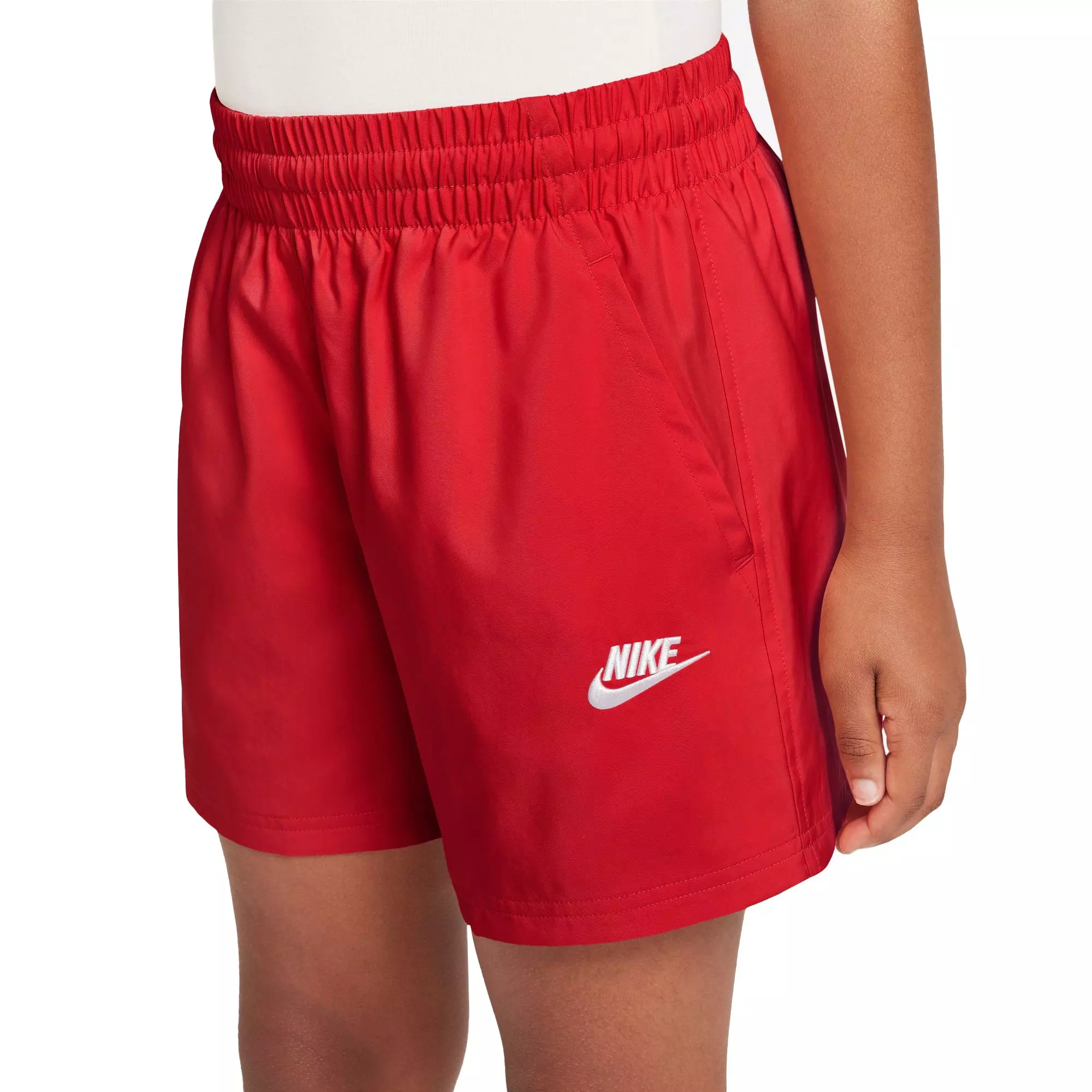 Nike Big Boys' Sportswear Club Woven 4.5" Shorts - RED