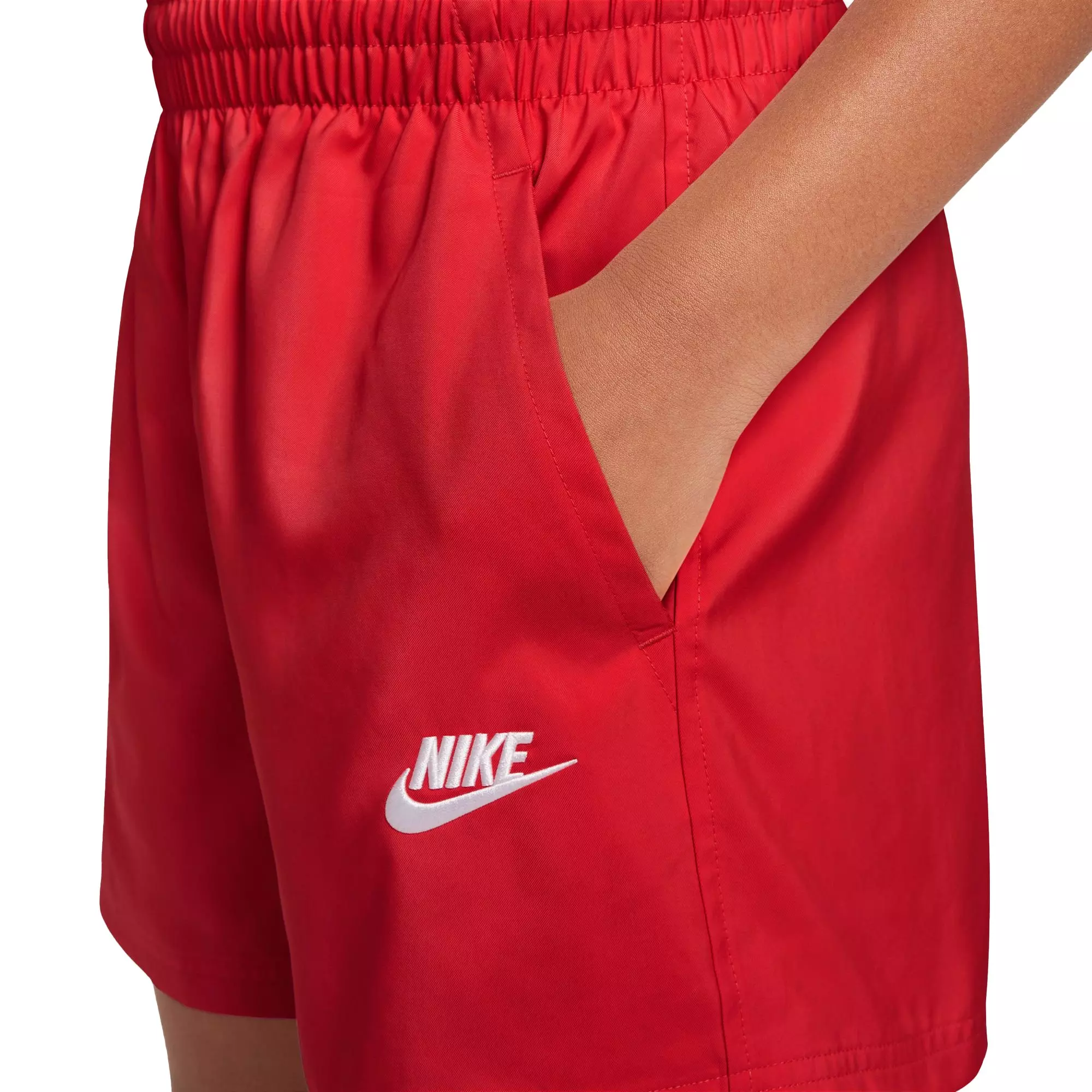 Nike Big Boys' Sportswear Club Woven 4.5" Shorts - RED