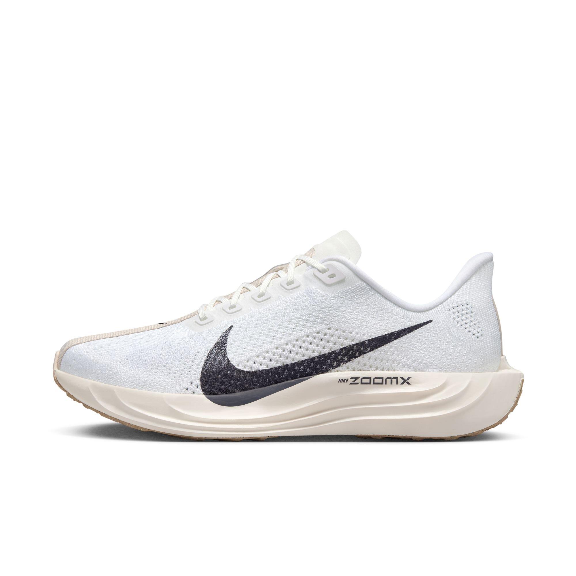 Nike Pegasus Plus "White/Anthracite/Sail/Lt Orewood Brown" Men's Road Running Shoe - WHITE/TAN Thumbnail View 3