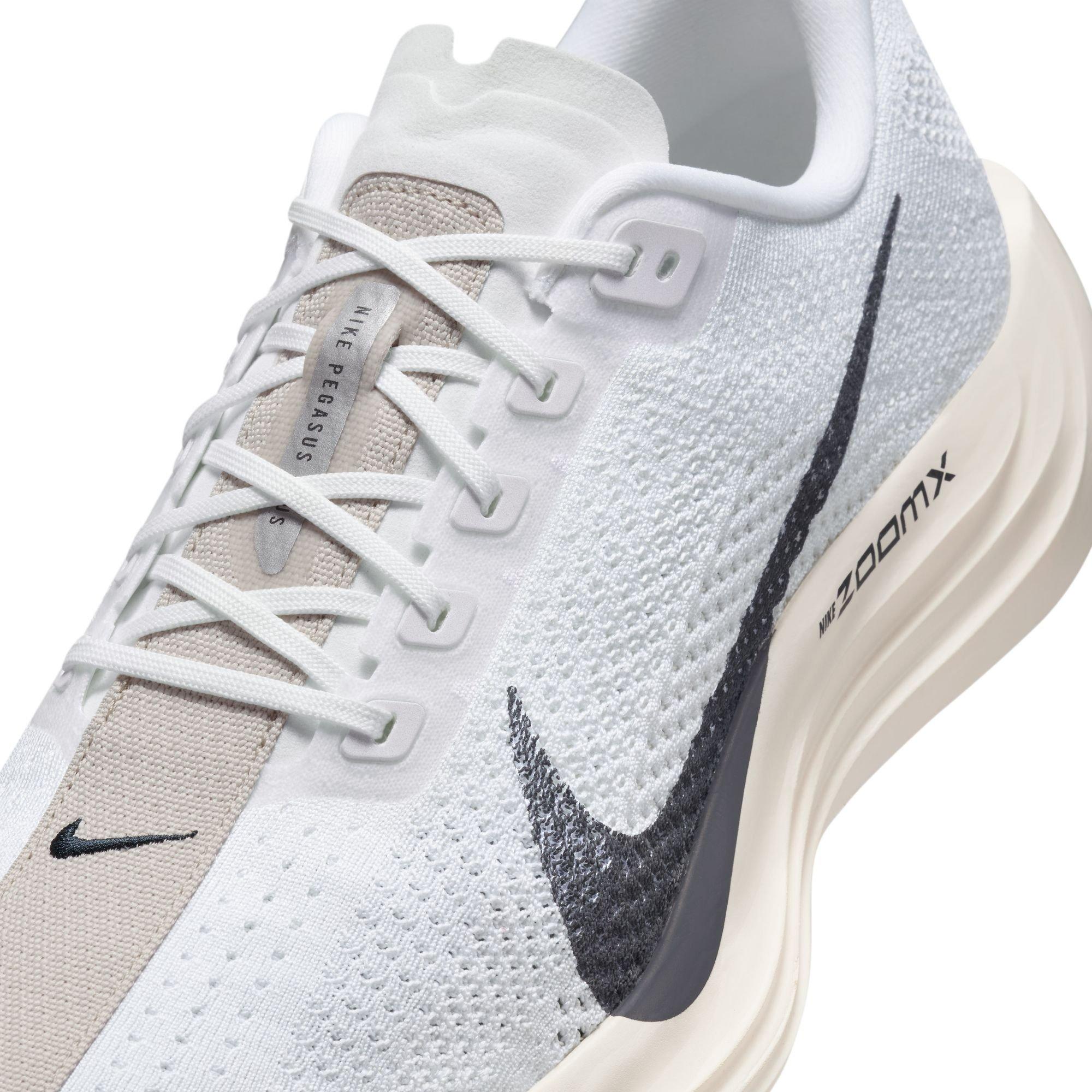Nike Pegasus Plus "White/Anthracite/Sail/Lt Orewood Brown" Men's Road Running Shoe - WHITE/TAN Thumbnail View 10