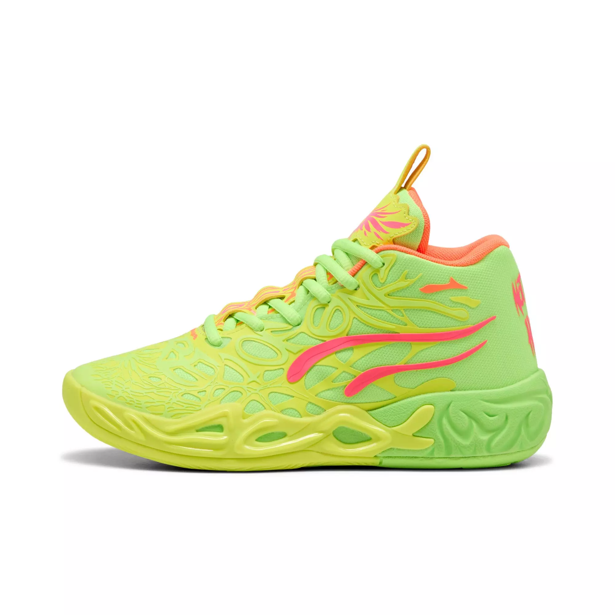 PUMA x Lamelo Ball MB.04 "Gem" Grade School Kids' Basketball Shoe - GREEN/PINK