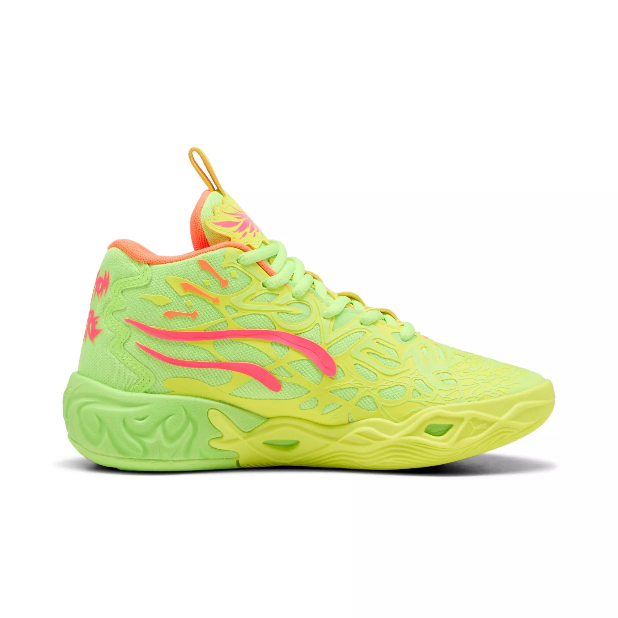 PUMA x Lamelo Ball MB.04 "Gem" Grade School Kids' Basketball Shoe - GREEN/PINK