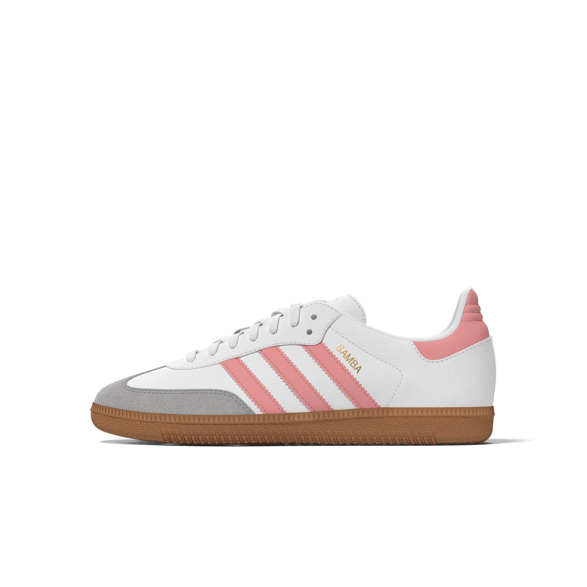 adidas Originals Samba OG Grade School Girls' "Ftwr White/Semi Pink Spark/Gum" Shoe
