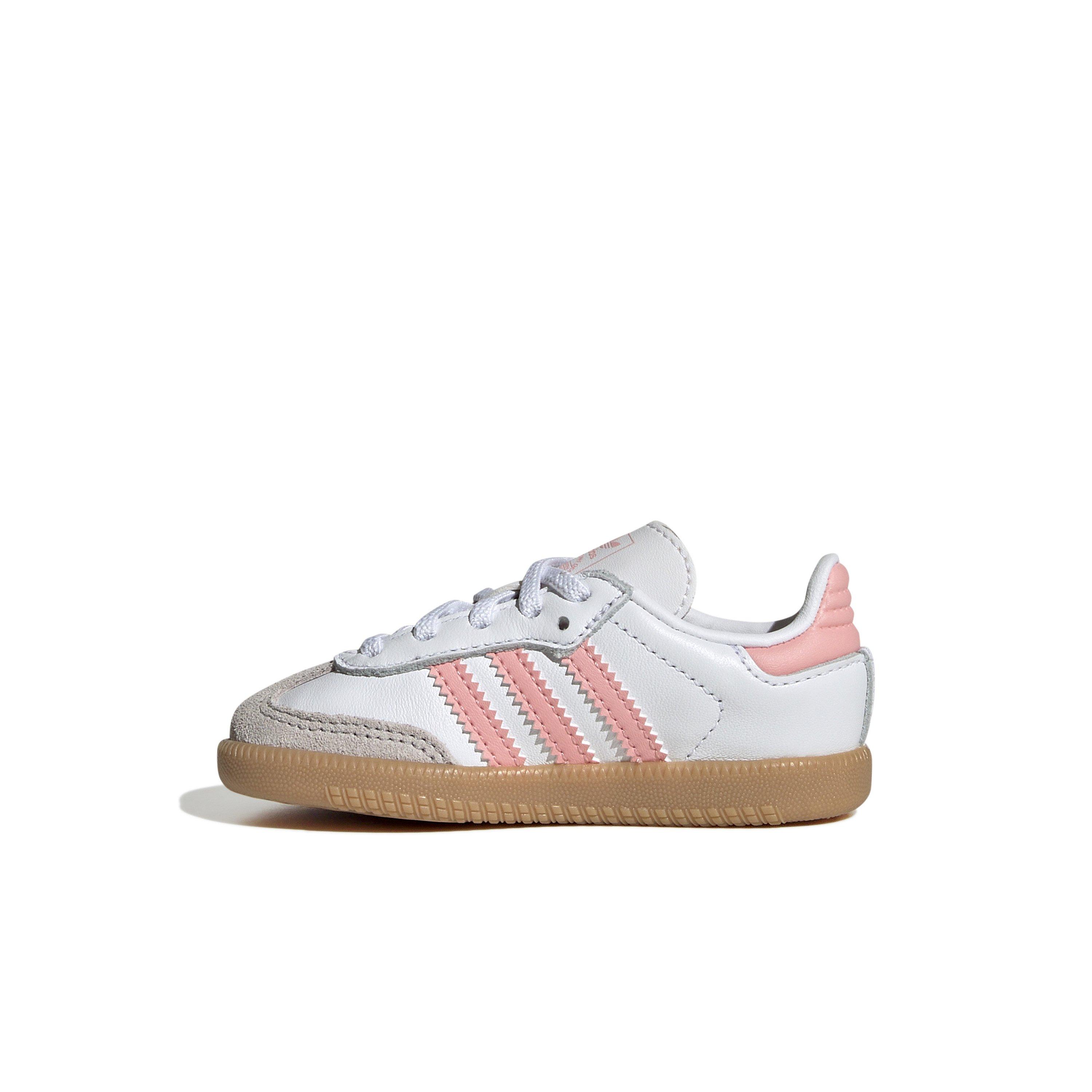 adidas Originals Samba OG Toddler Girls' "Ftwr White/Semi Spark Pink/Gum" Shoe