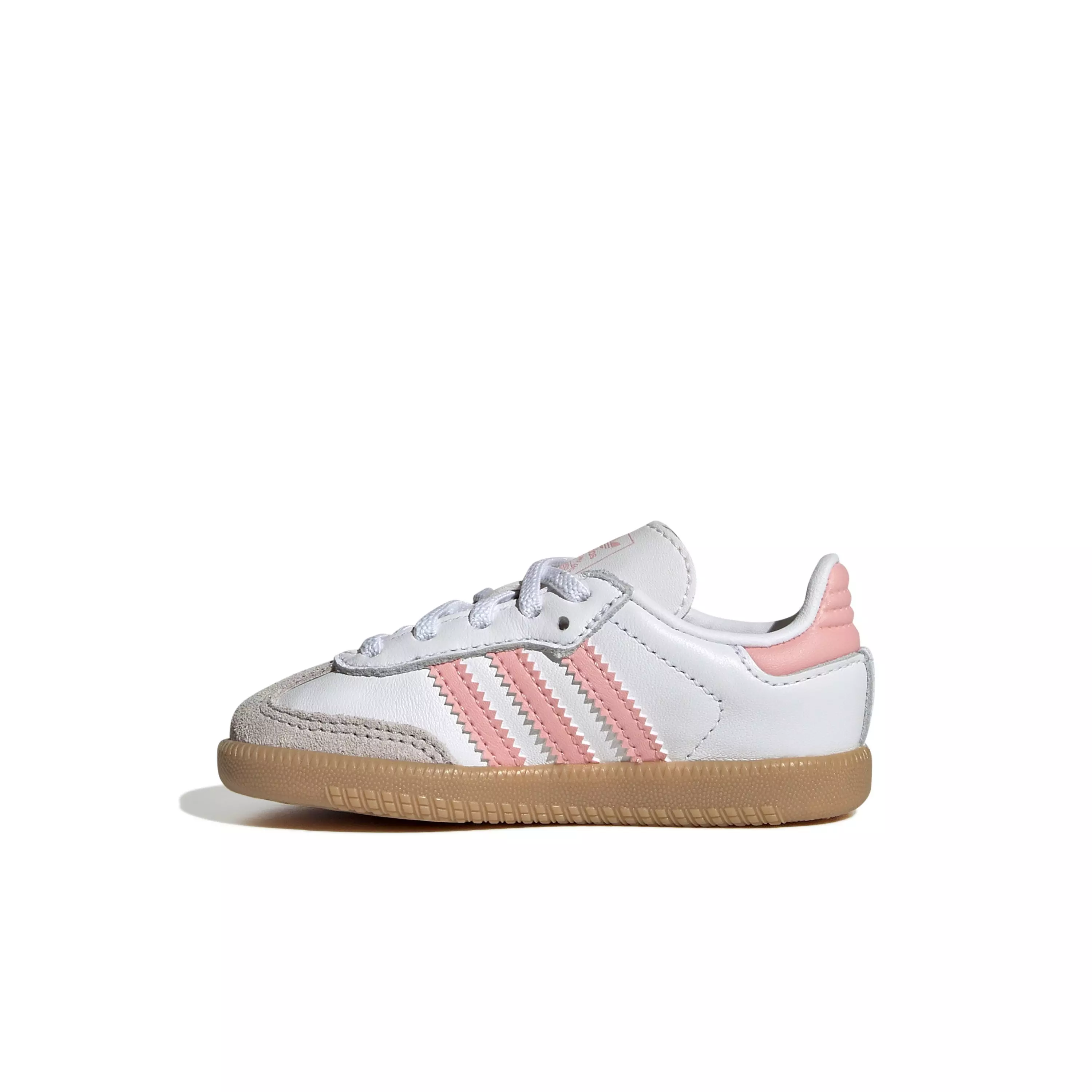 adidas Originals Samba OG "Ftwr White/Semi Spark Pink/Gum" Toddler Girls' Shoe - WHITE/PINK