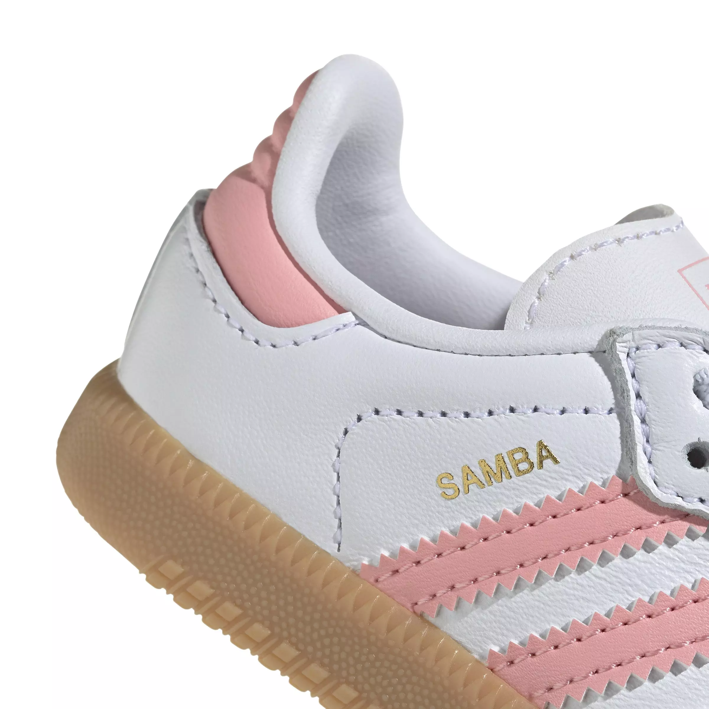 adidas Originals Samba OG "Ftwr White/Semi Spark Pink/Gum" Toddler Girls' Shoe - WHITE/PINK