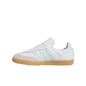 adidas Originals Samba OG "Ftwr White/Semi Flash Aqua/Gum" Grade School Girls' Shoe