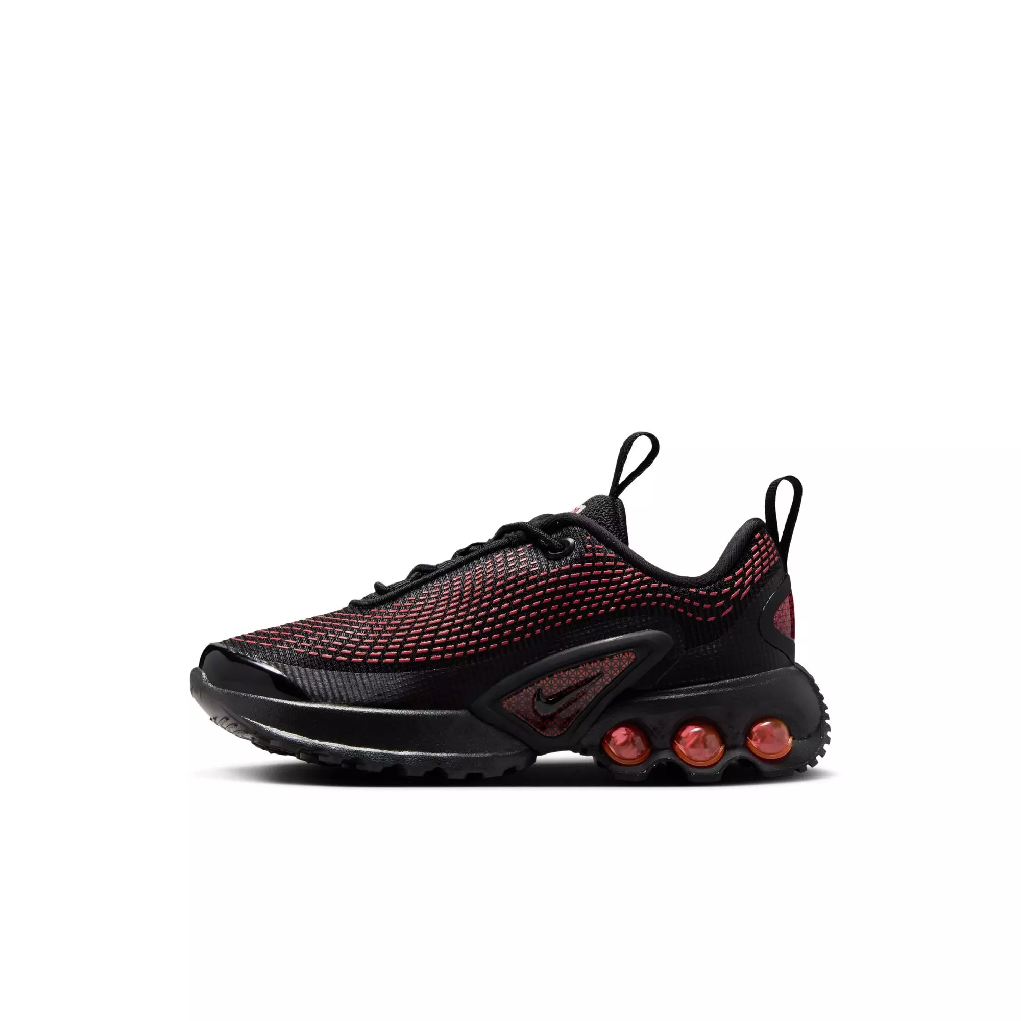 Nike Air Max Dn "Black/Bright Crimson" Preschool Boys' Shoe - BLACK/CRIMSON