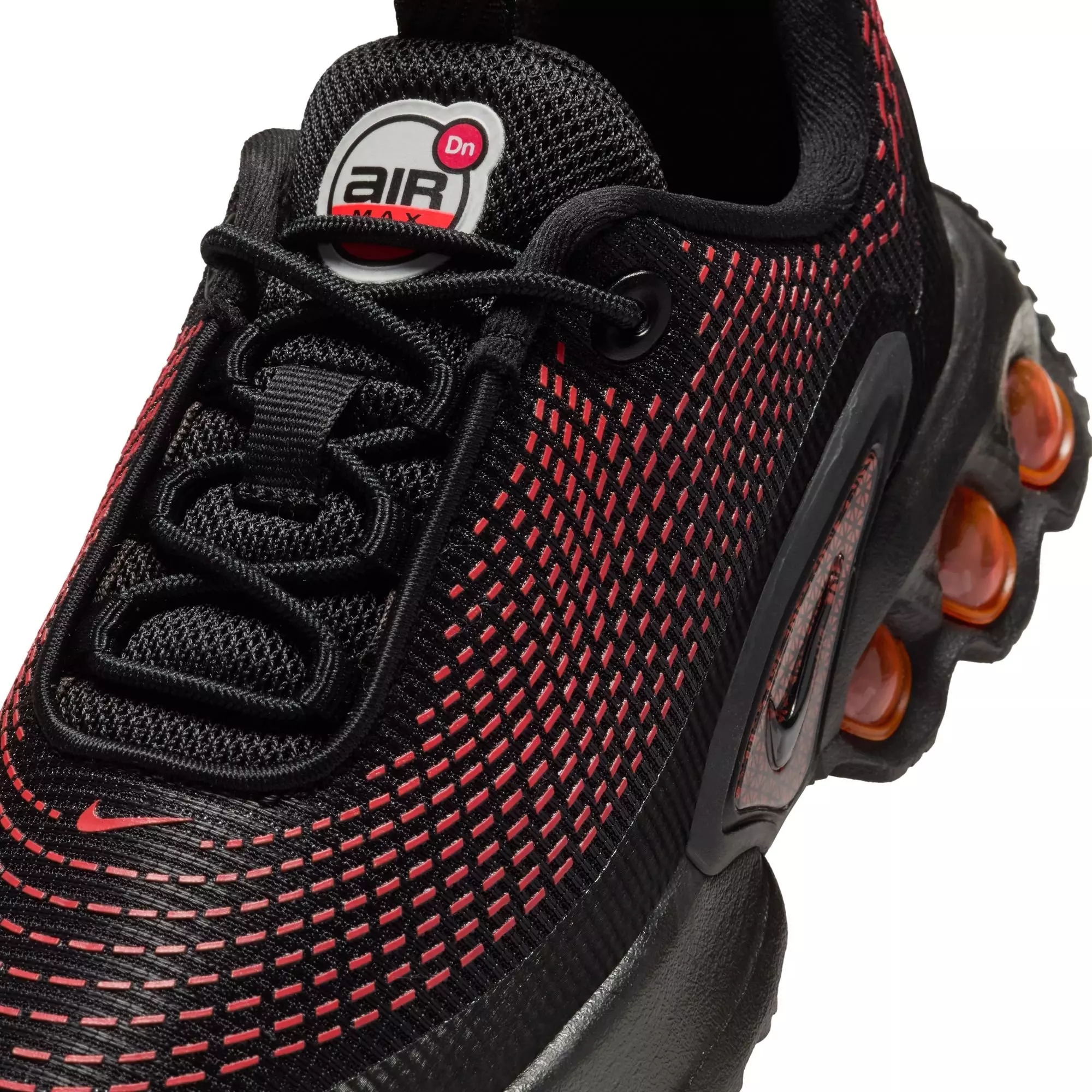 Nike Air Max Dn "Black/Bright Crimson" Preschool Boys' Shoe - BLACK/CRIMSON