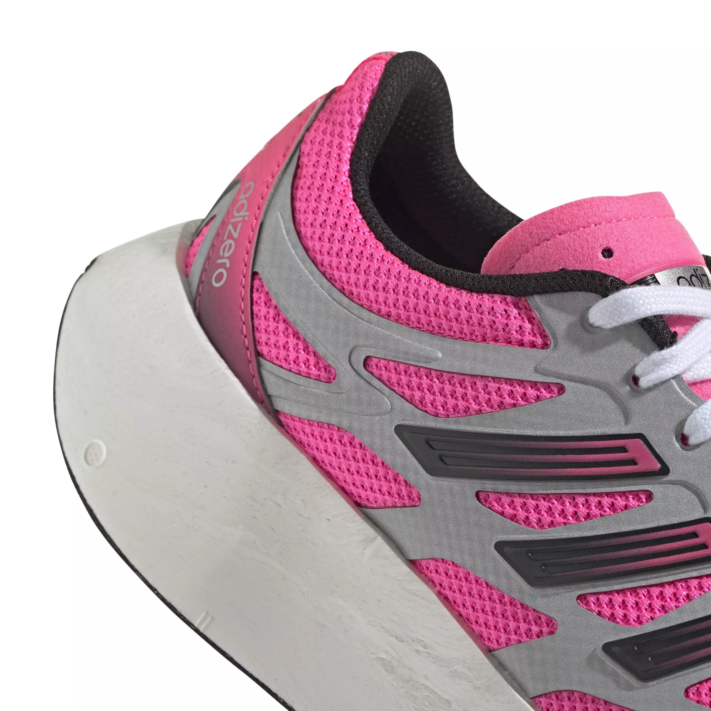 adidas Adizero Aruku "Lucid Pink/Silver Metallic/Core Black" Women's Running Shoe - PINK/WHITE