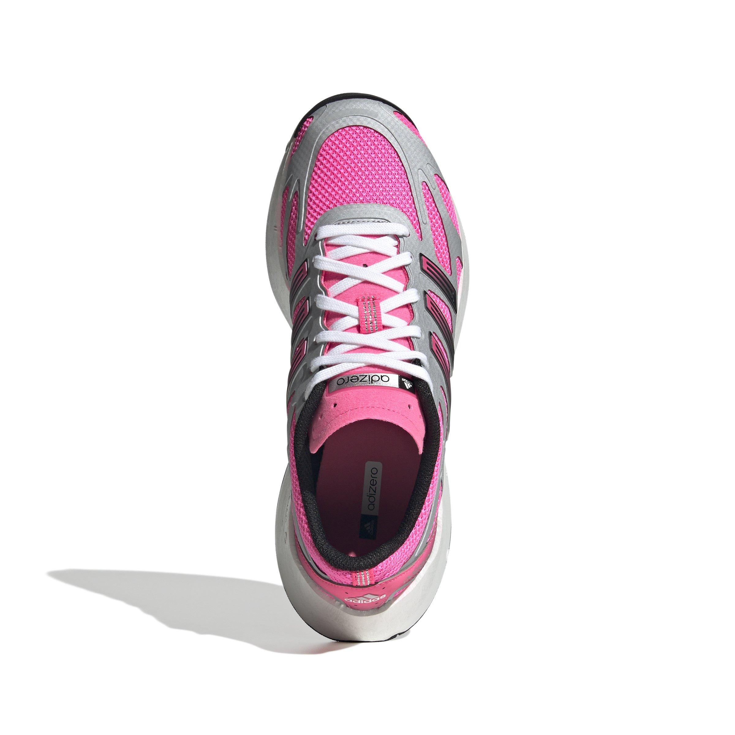 adidas Adizero Aruku "Lucid Pink/Silver Metallic/Core Black" Women's Running Shoe - PINK/WHITE Thumbnail View 8
