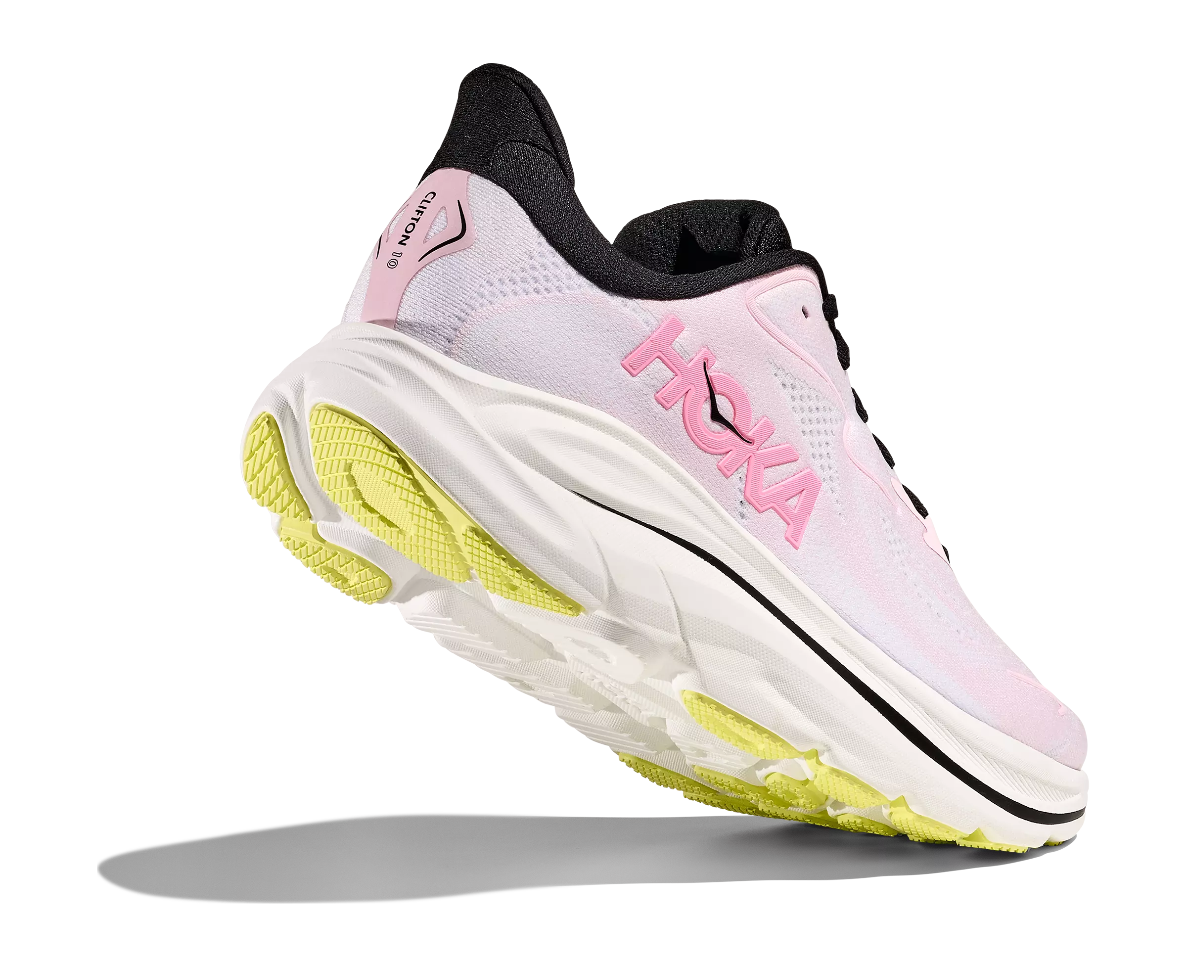Hoka Clifton 10 "Carnation/Starlight Glow" Women's Running Shoe - WHITE/PINK/BLACK