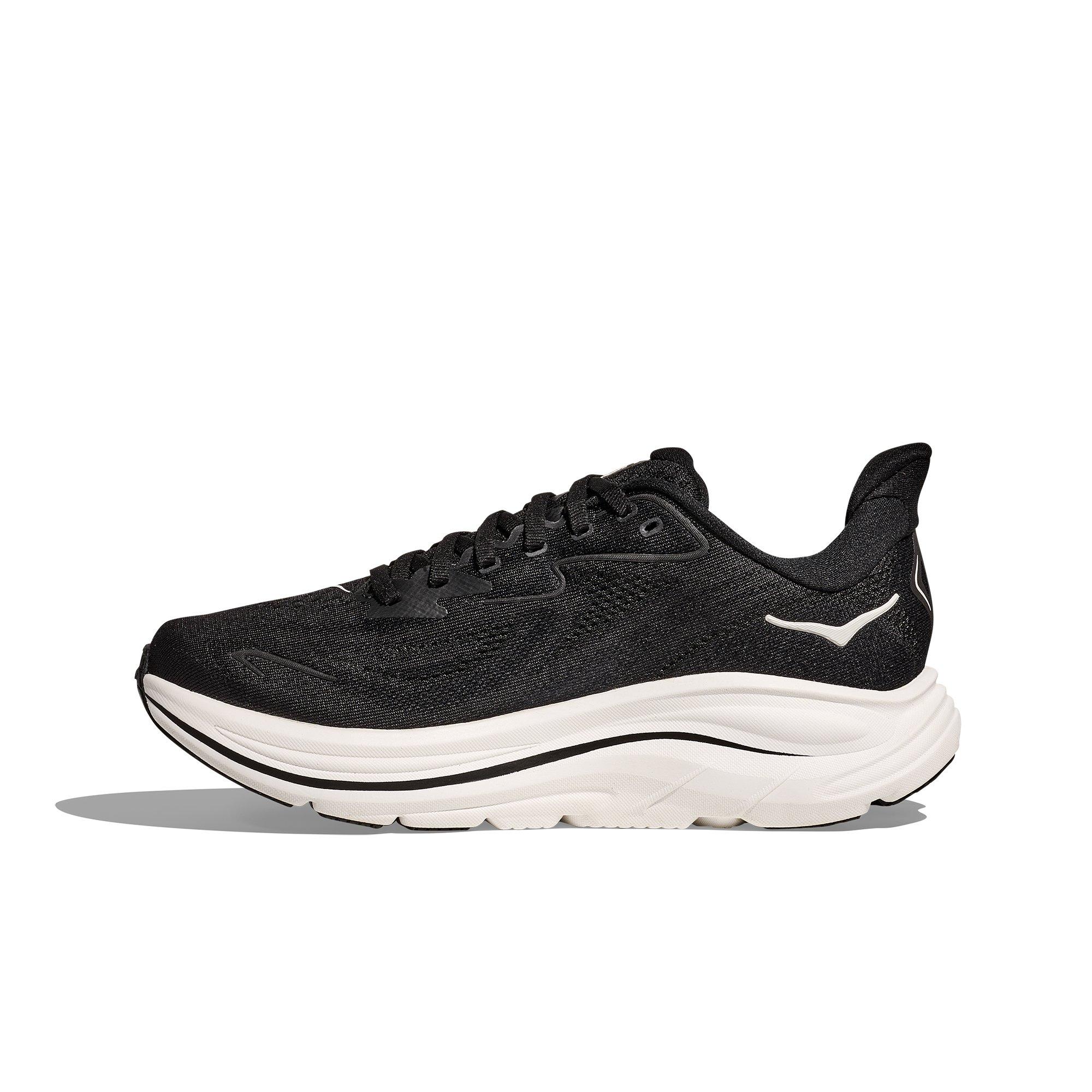 Hoka Clifton 10 "Black/White" Women's Running Shoe - BLACK/WHITE Thumbnail View 2