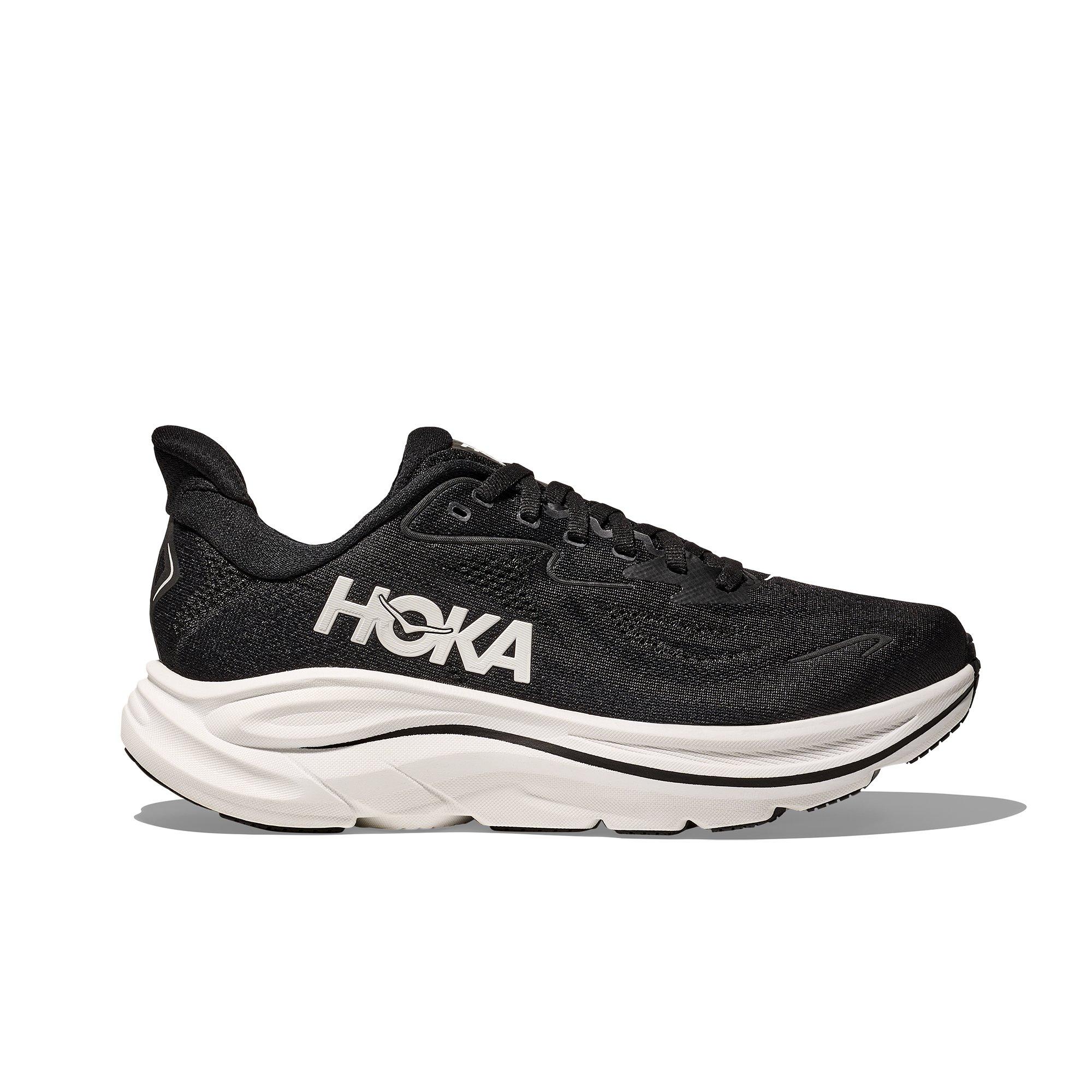 Hoka Clifton 10 "Black/White" Women's Running Shoe - BLACK/WHITE Thumbnail View 1