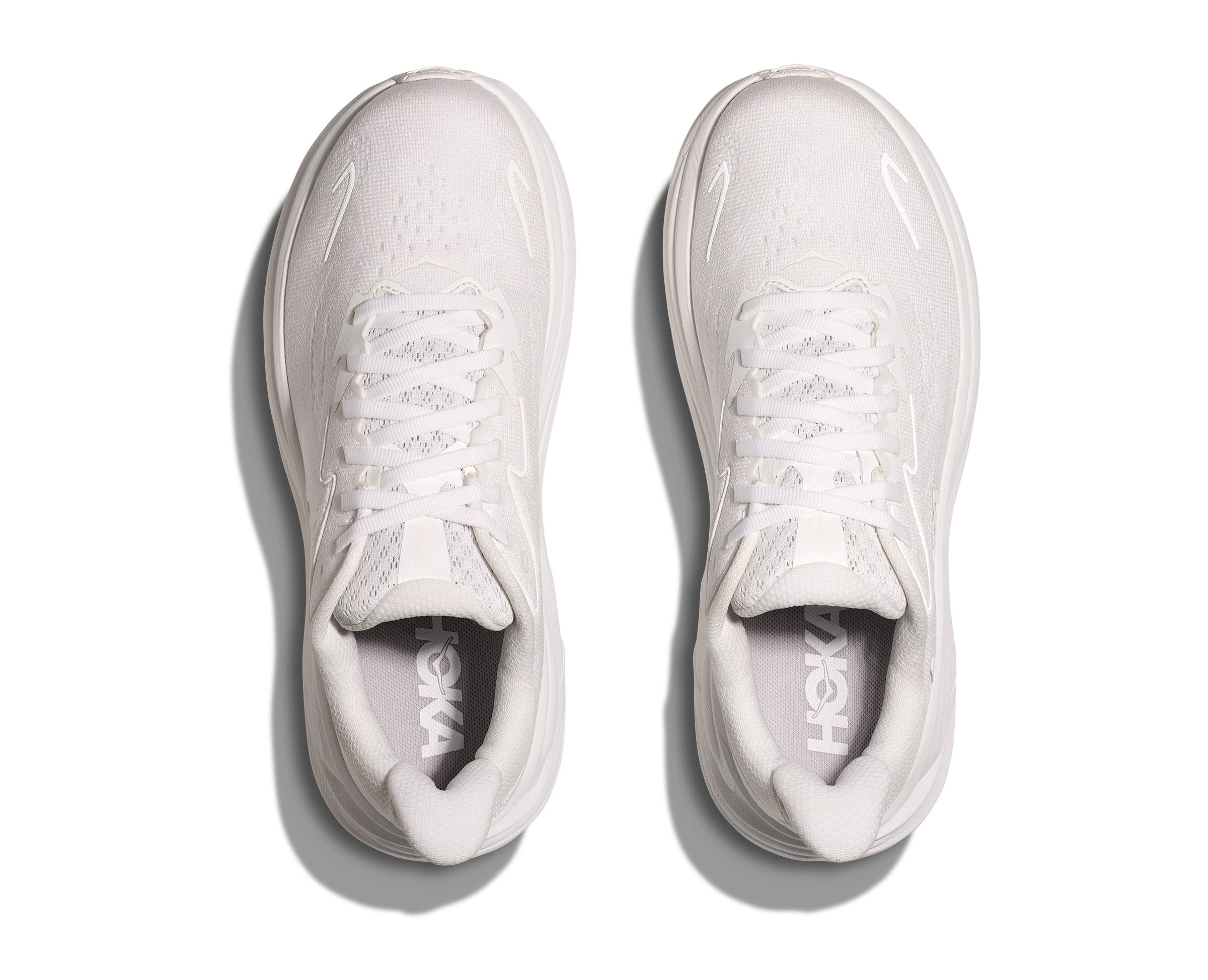 Hoka Clifton 10 "White" Women's Running Shoe - WHITE Thumbnail View 6