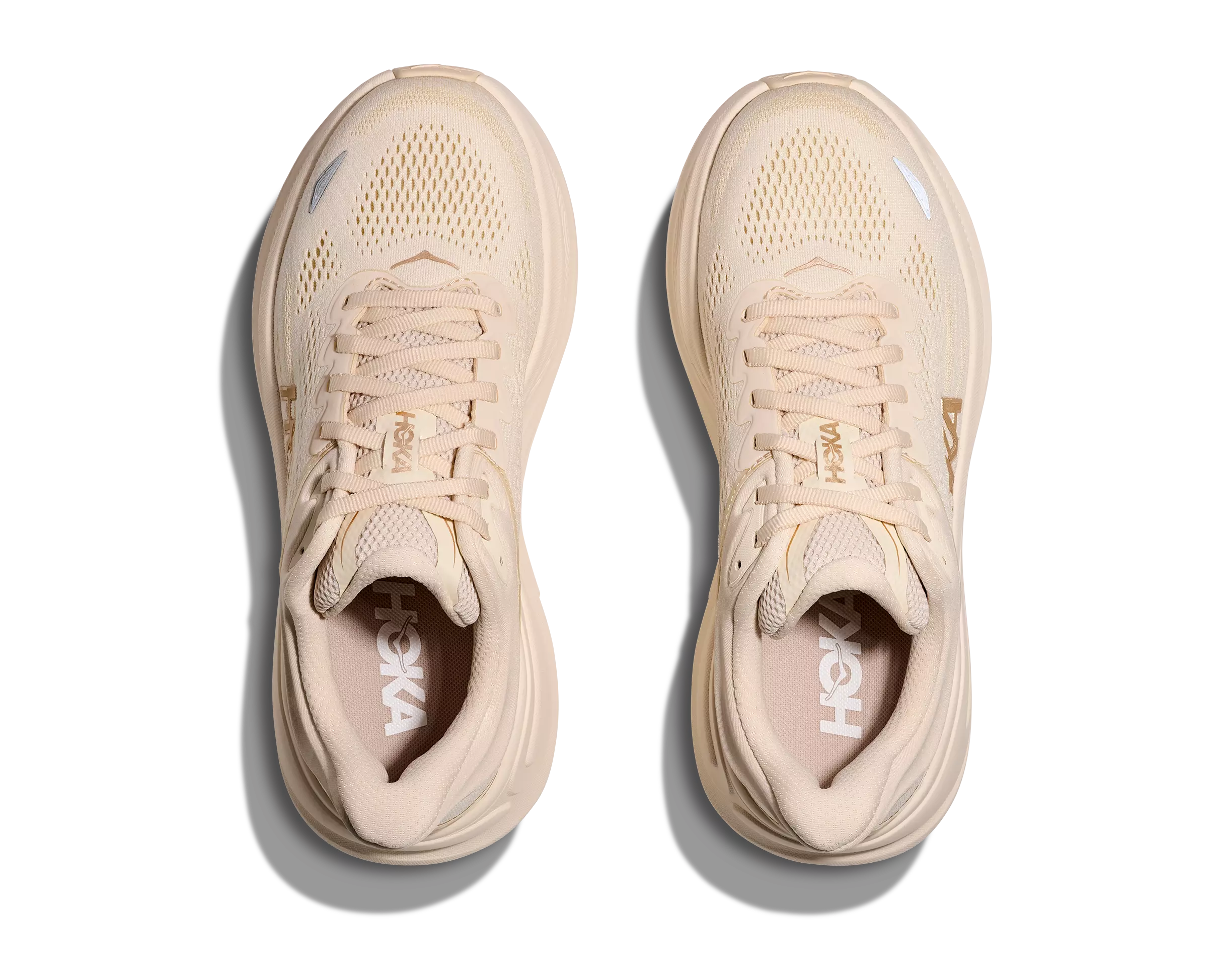 Hoka Bondi 9 "Vanilla/Birch" Women's Running Shoe - CREAM