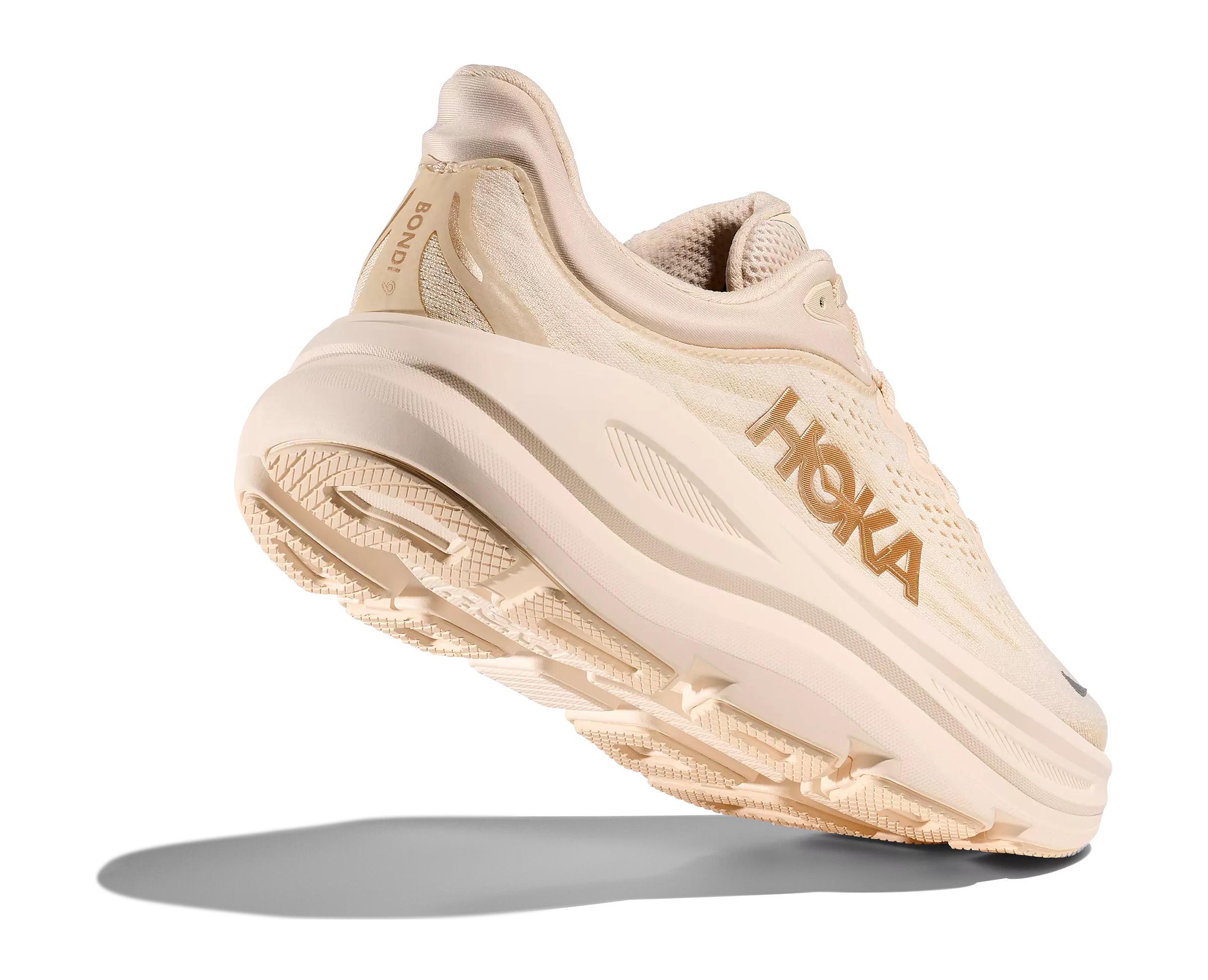 Hoka Bondi 9 "Vanilla/Birch" Women's Running Shoe - CREAM