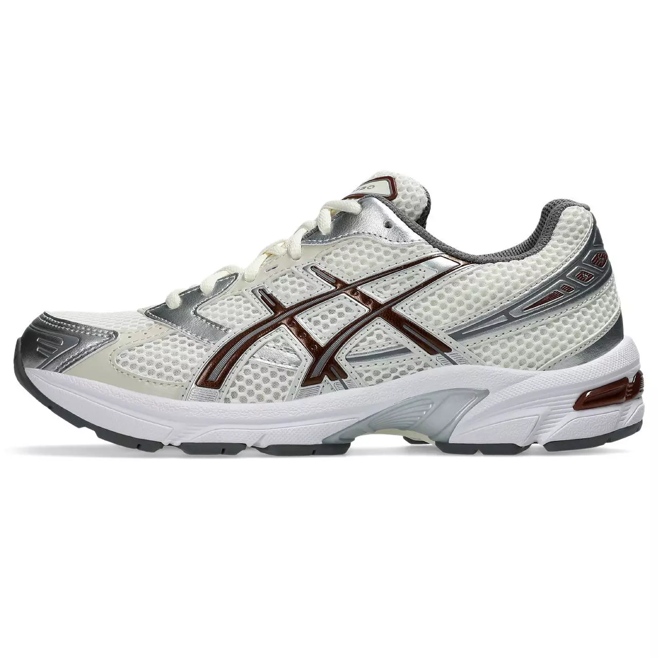 ASICS GEL-1130 "Cream/Reddish Brown" Women's Shoe - CREAM/RED