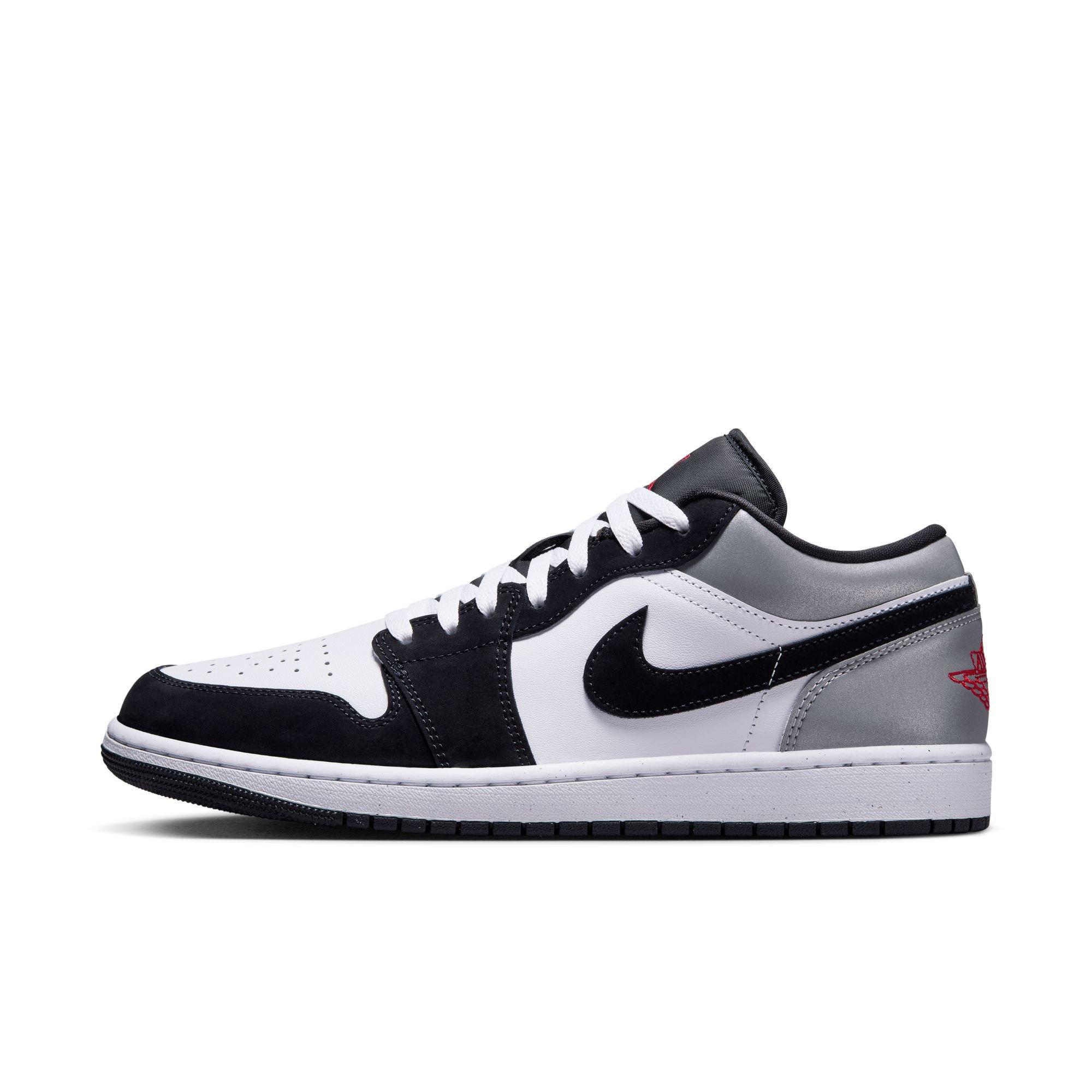 Jordan 1 Low SE "White/Fire Red/Black/Matte Silver" Men's Shoe - WHITE/BLACK/RED Thumbnail View 3