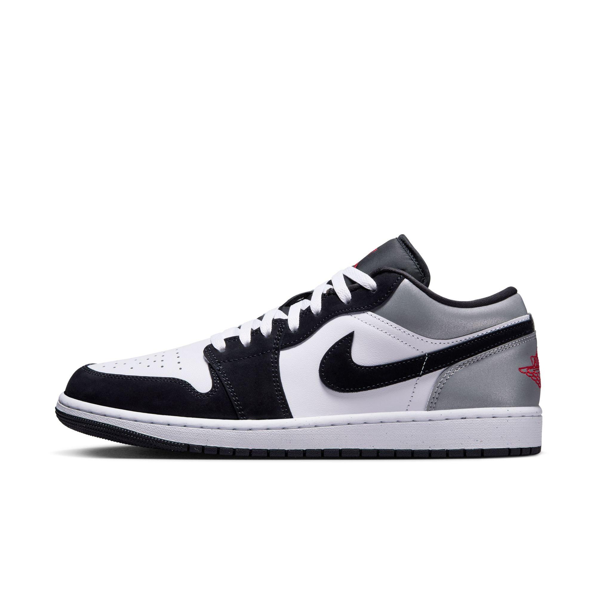 Jordan 1 Low SE Men's&nbsp;"White/Fire Red/Black/Matte Silver" Shoe