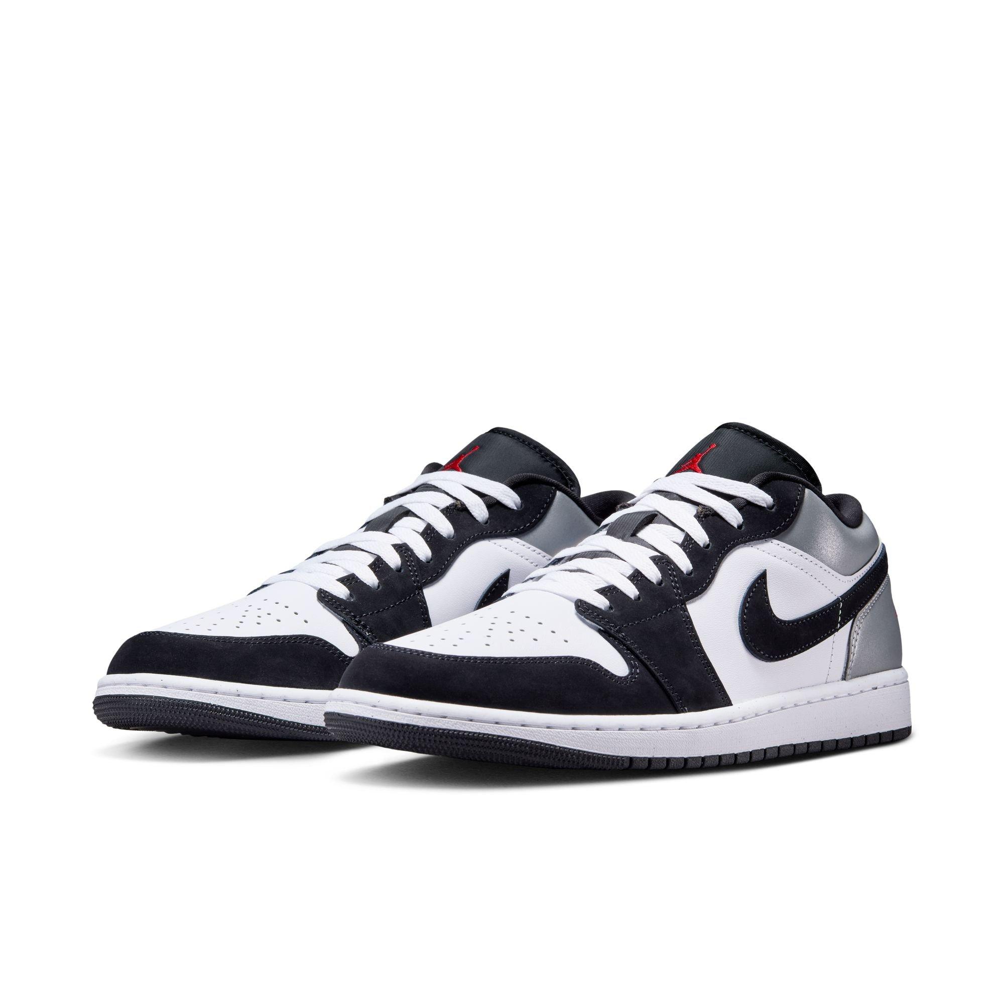 Jordan 1 Low SE "White/Fire Red/Black/Matte Silver" Men's Shoe - WHITE/BLACK/RED Thumbnail View 5