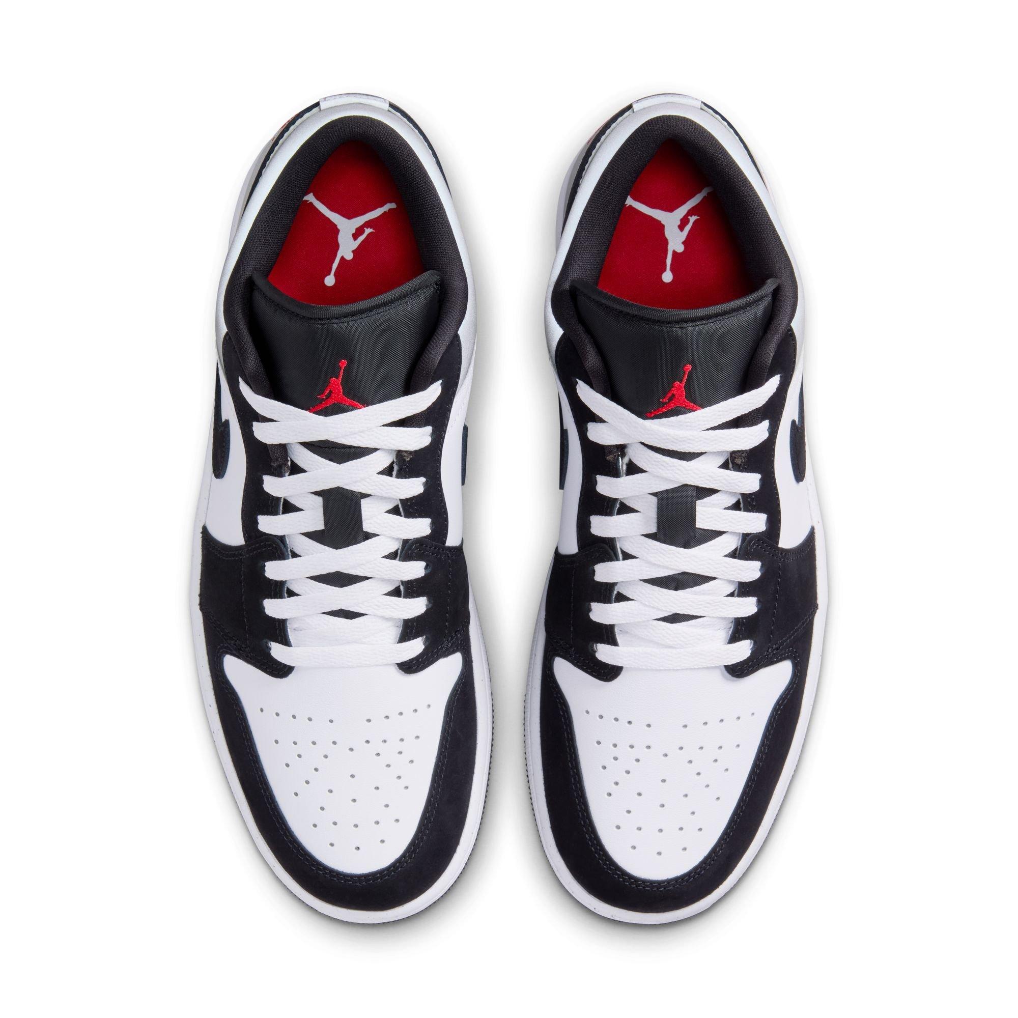 Jordan 1 Low SE "White/Fire Red/Black/Matte Silver" Men's Shoe - WHITE/BLACK/RED Thumbnail View 6