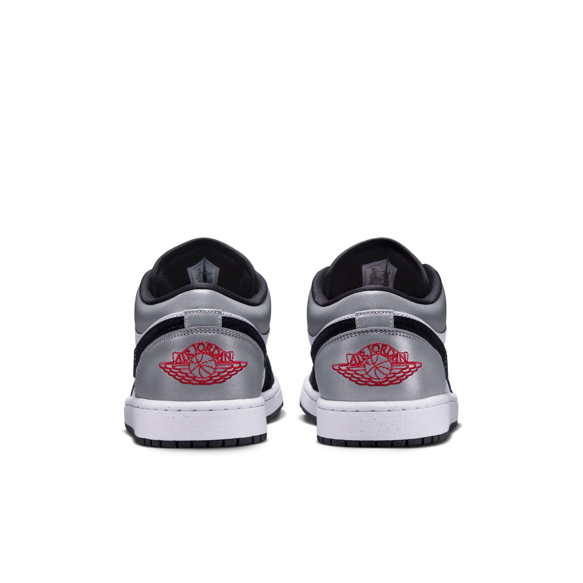 Jordan 1 Low SE Men's&nbsp;"White/Fire Red/Black/Matte Silver" Shoe