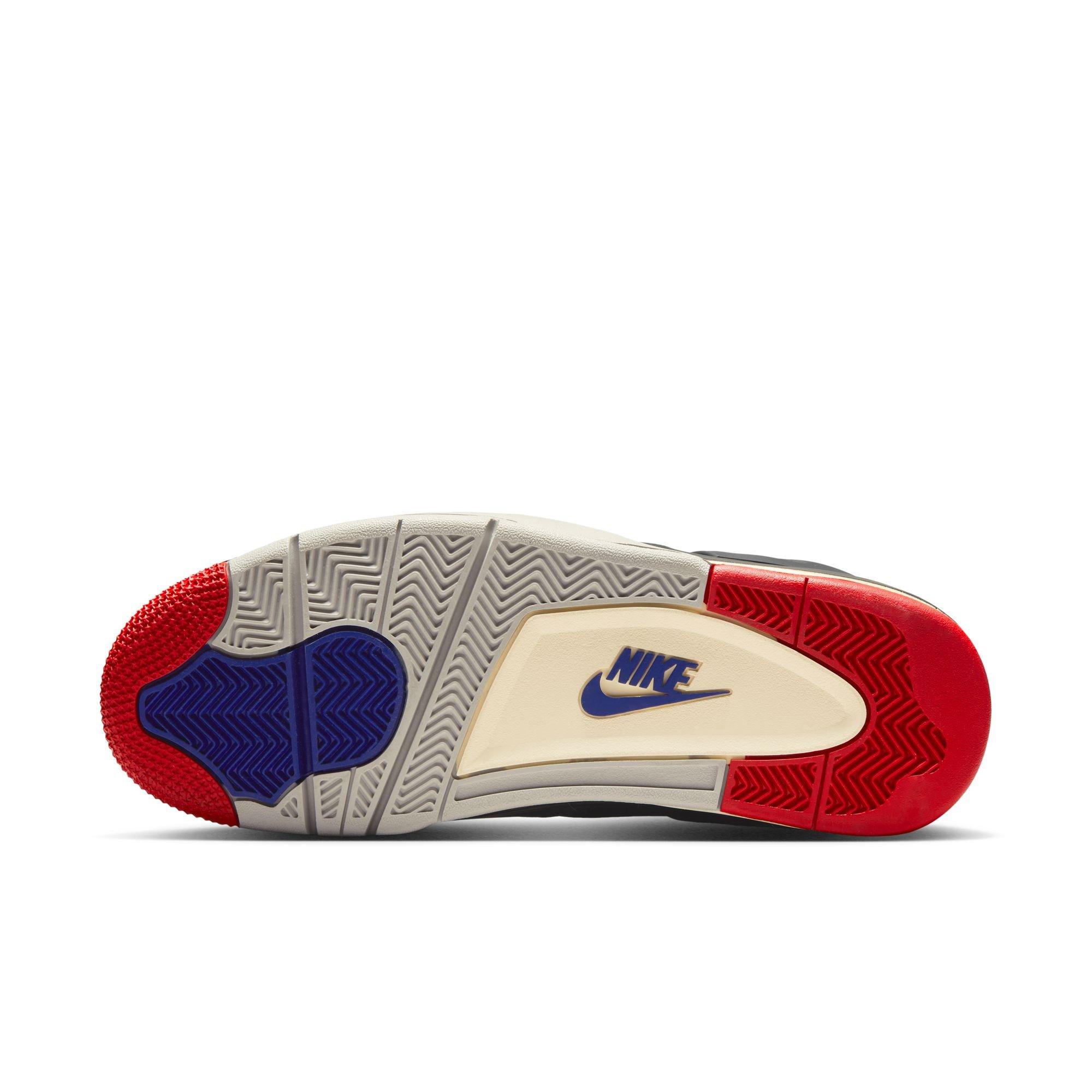 Jordan 4 Retro "Rare Air" Men's Shoe - BLACK/FIRE RED/DEEP ROYAL Thumbnail View 11