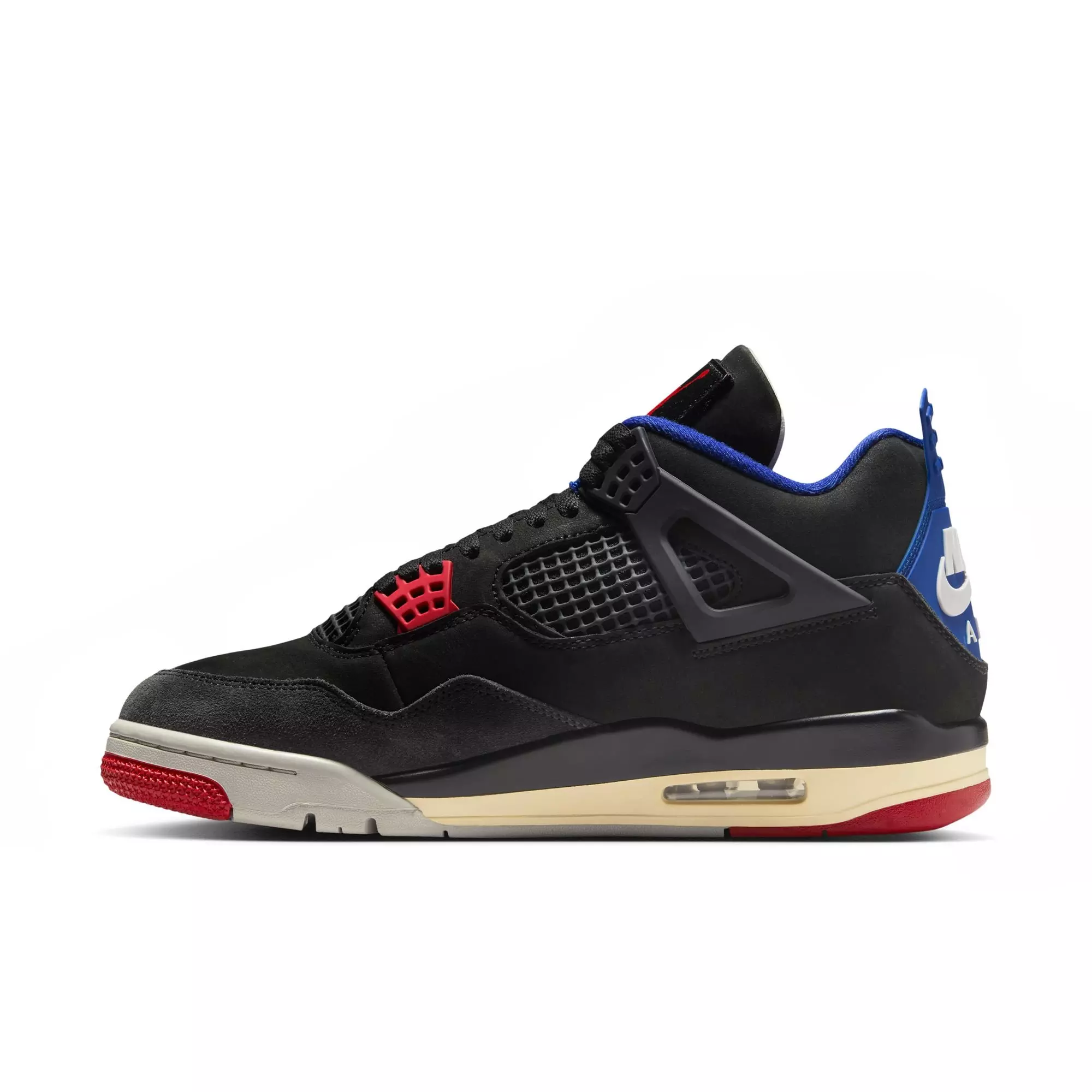 Jordan 4 Retro "Rare Air" Men's Shoe - BLACK/FIRE RED/DEEP ROYAL