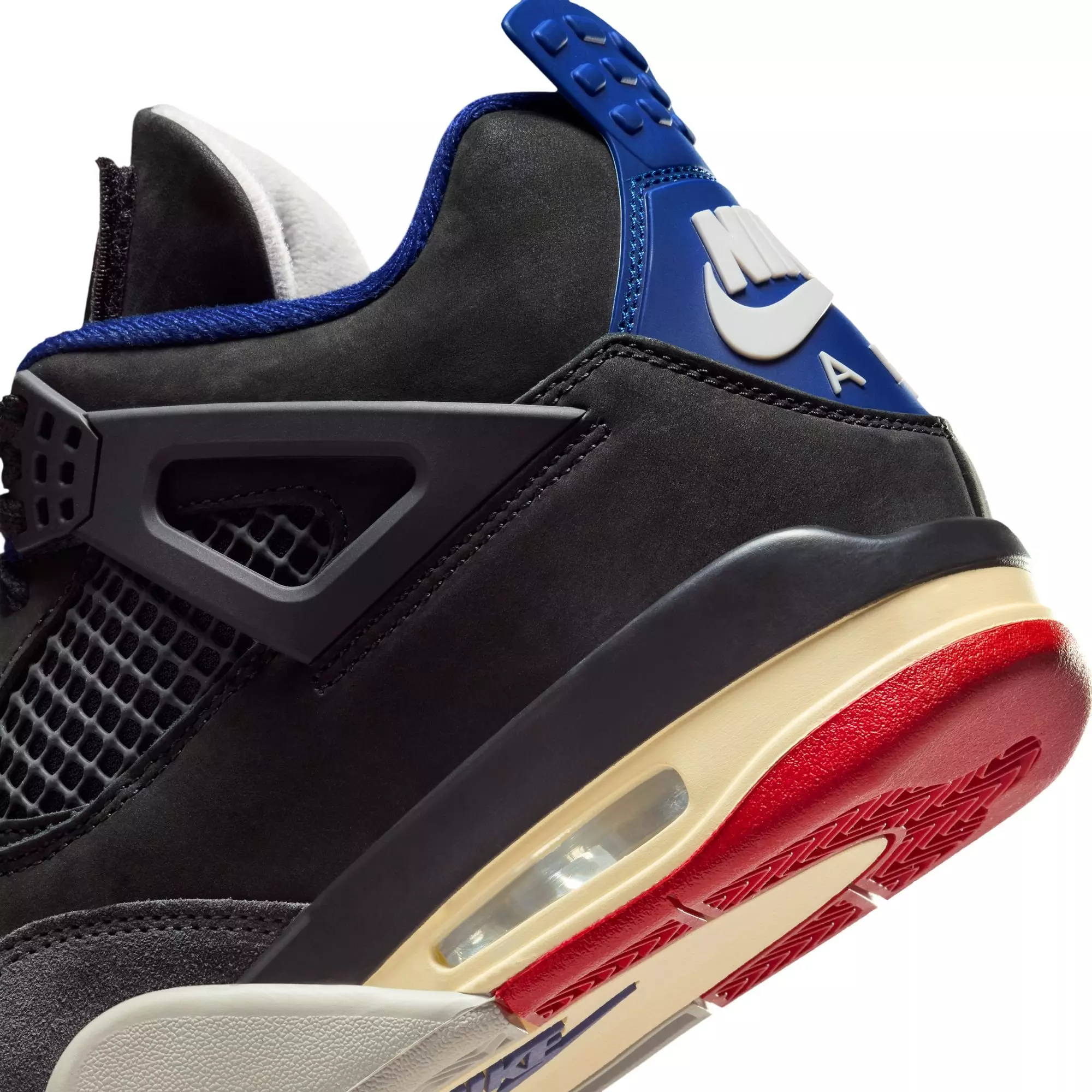 Jordan 4 Retro "Rare Air" Men's Shoe - BLACK/FIRE RED/DEEP ROYAL