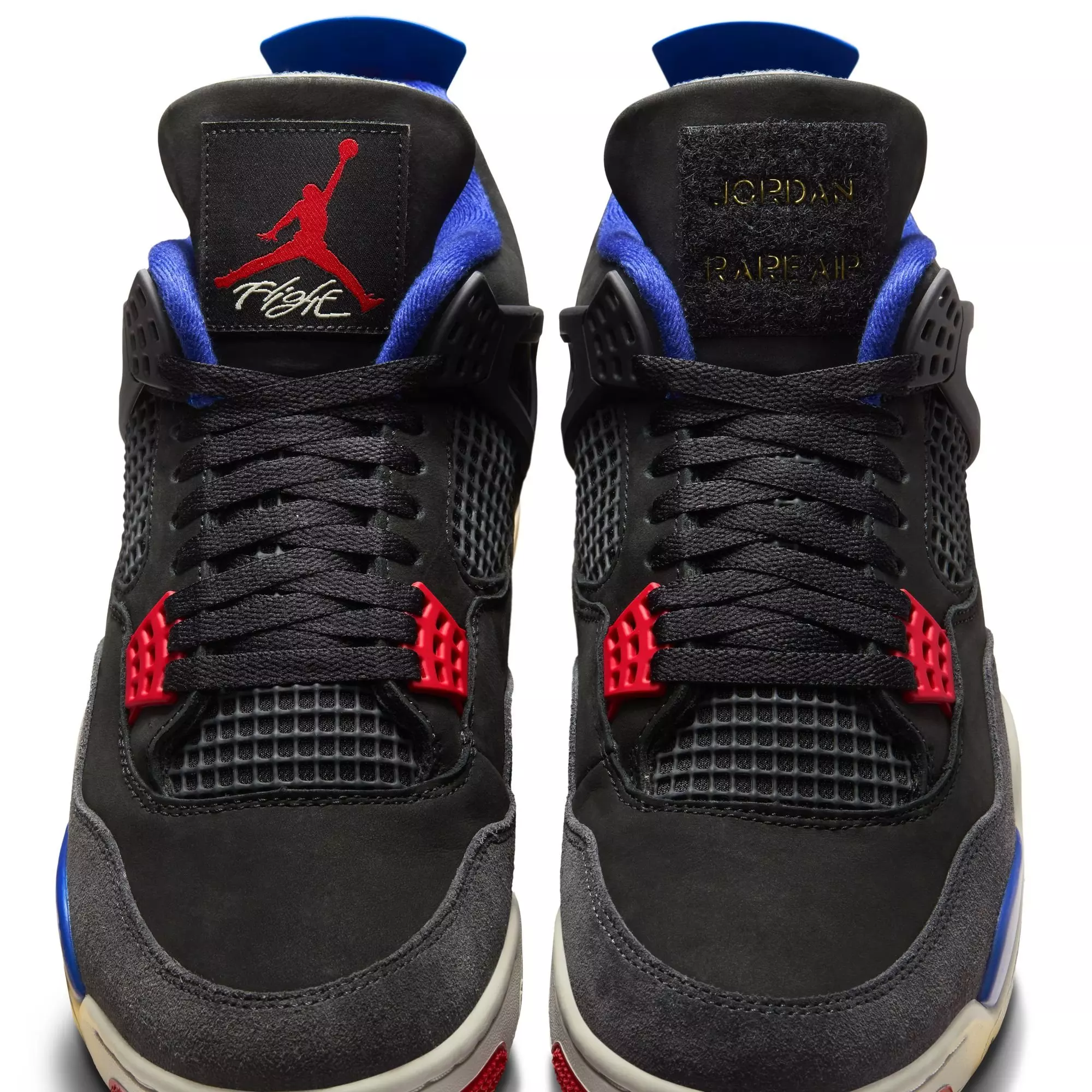 Jordan 4 Retro "Rare Air" Men's Shoe - BLACK/FIRE RED/DEEP ROYAL