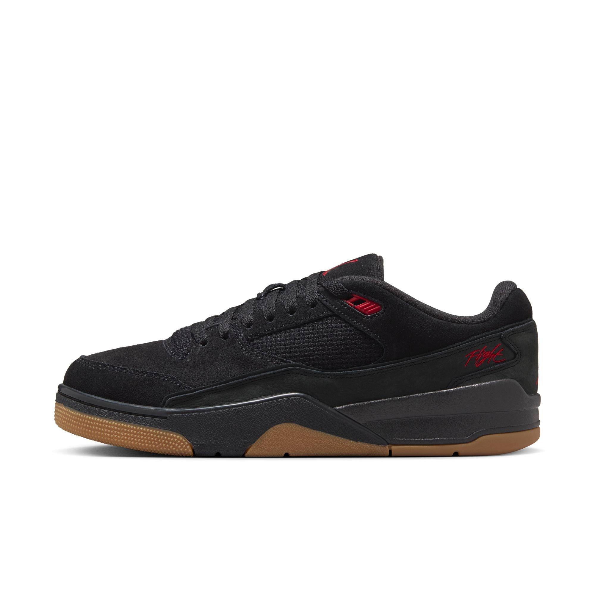 Jordan Flight Court "Black/Varsity Red/Gum Med Brown" Men's Shoe - BLACK/GUM Thumbnail View 3